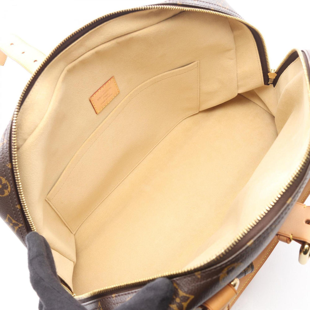 Louis Vuitton Monogram Brown Coated Canvas Leather Handbag (Pre-Owned)