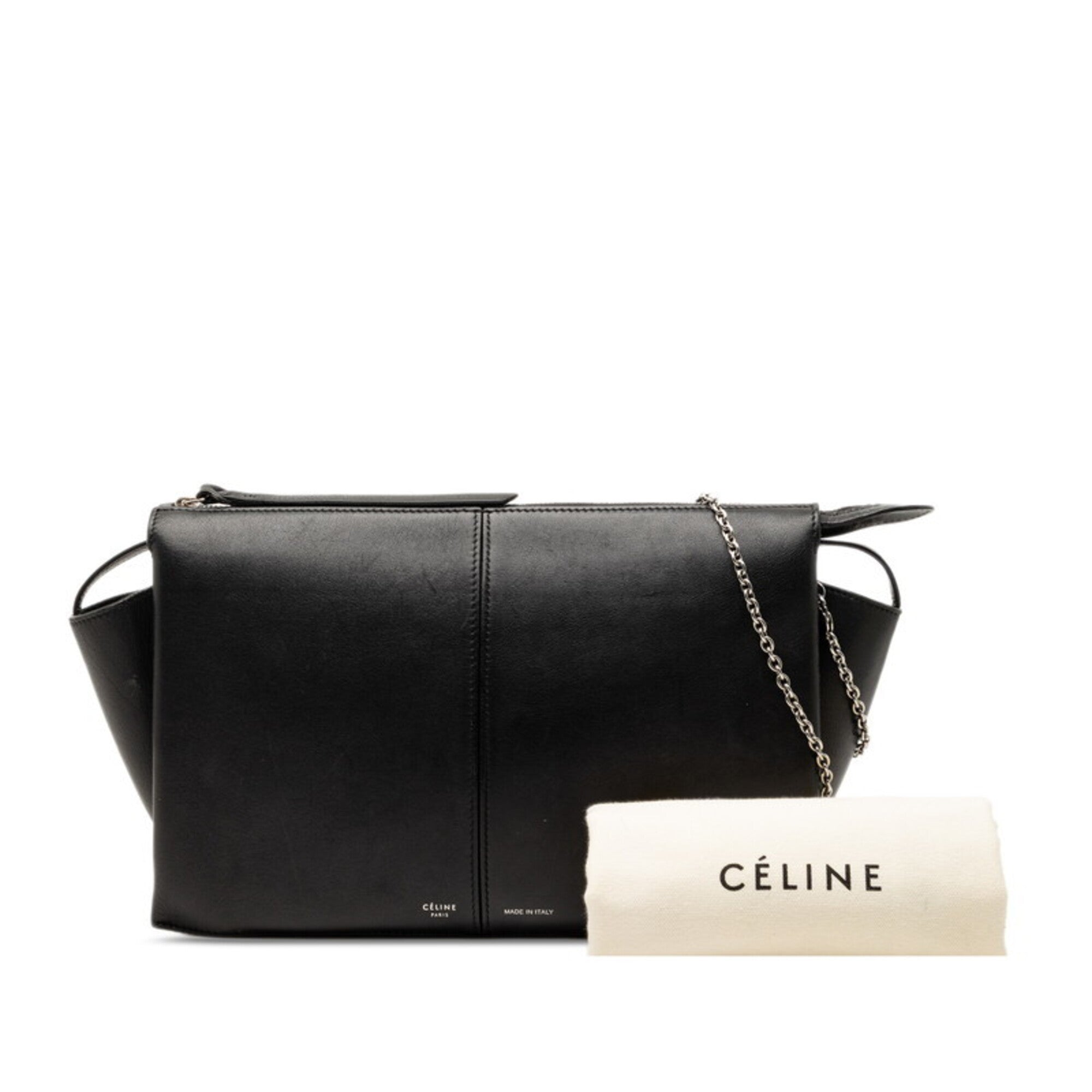 Celine Black Leather Shoulder Bag (Pre-Owned)