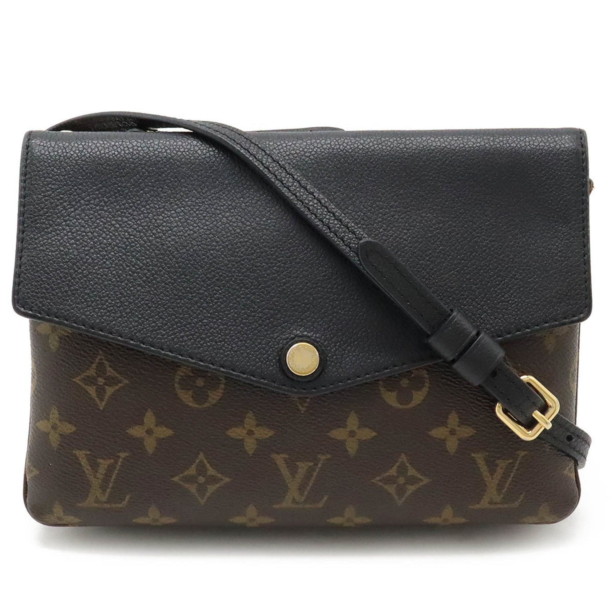 Louis Vuitton Monogram Noir Monogram Pochette Shoulder Bag (Pre-Owned)