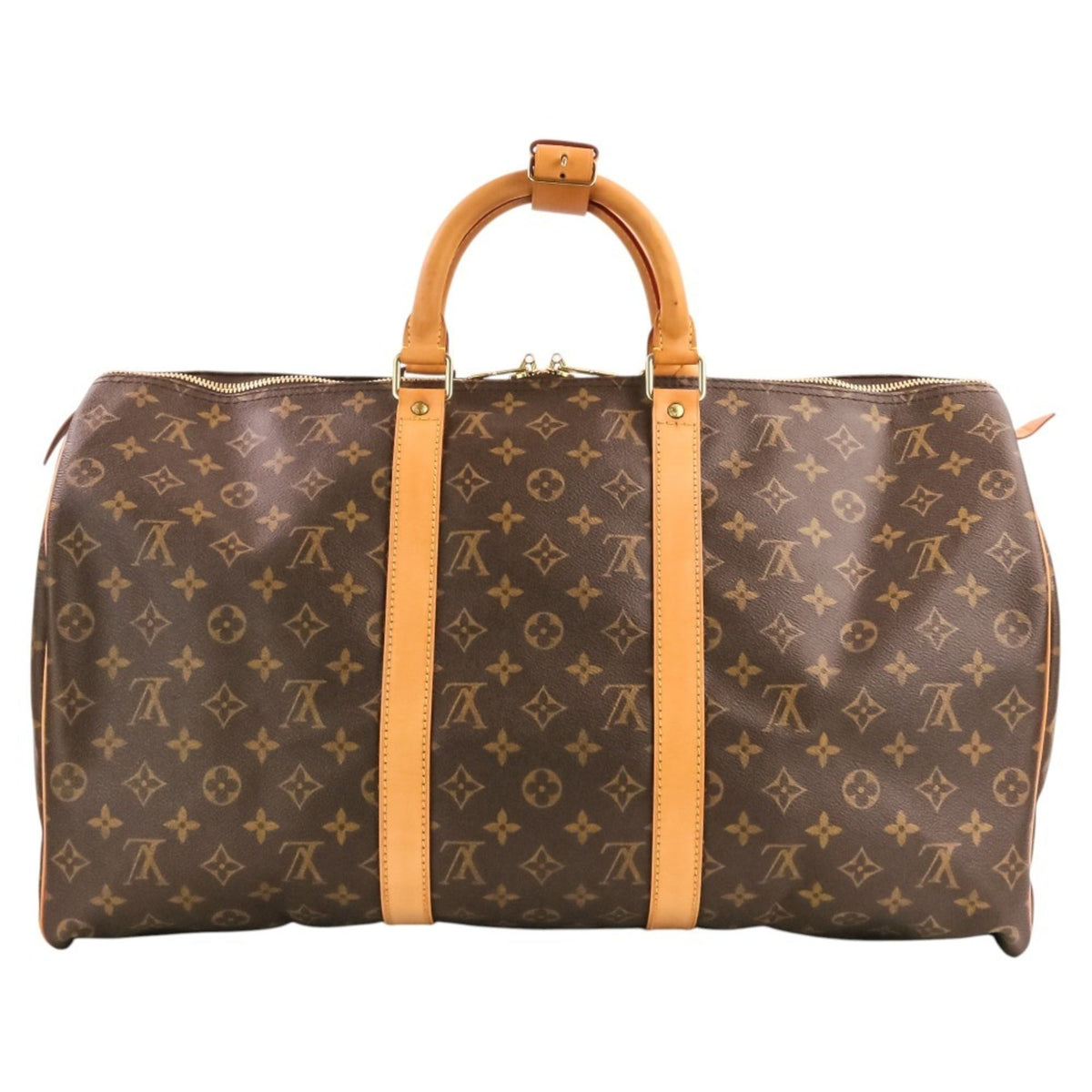 Louis Vuitton Brown Monogram Canvas Boston Bag (Pre-Owned)