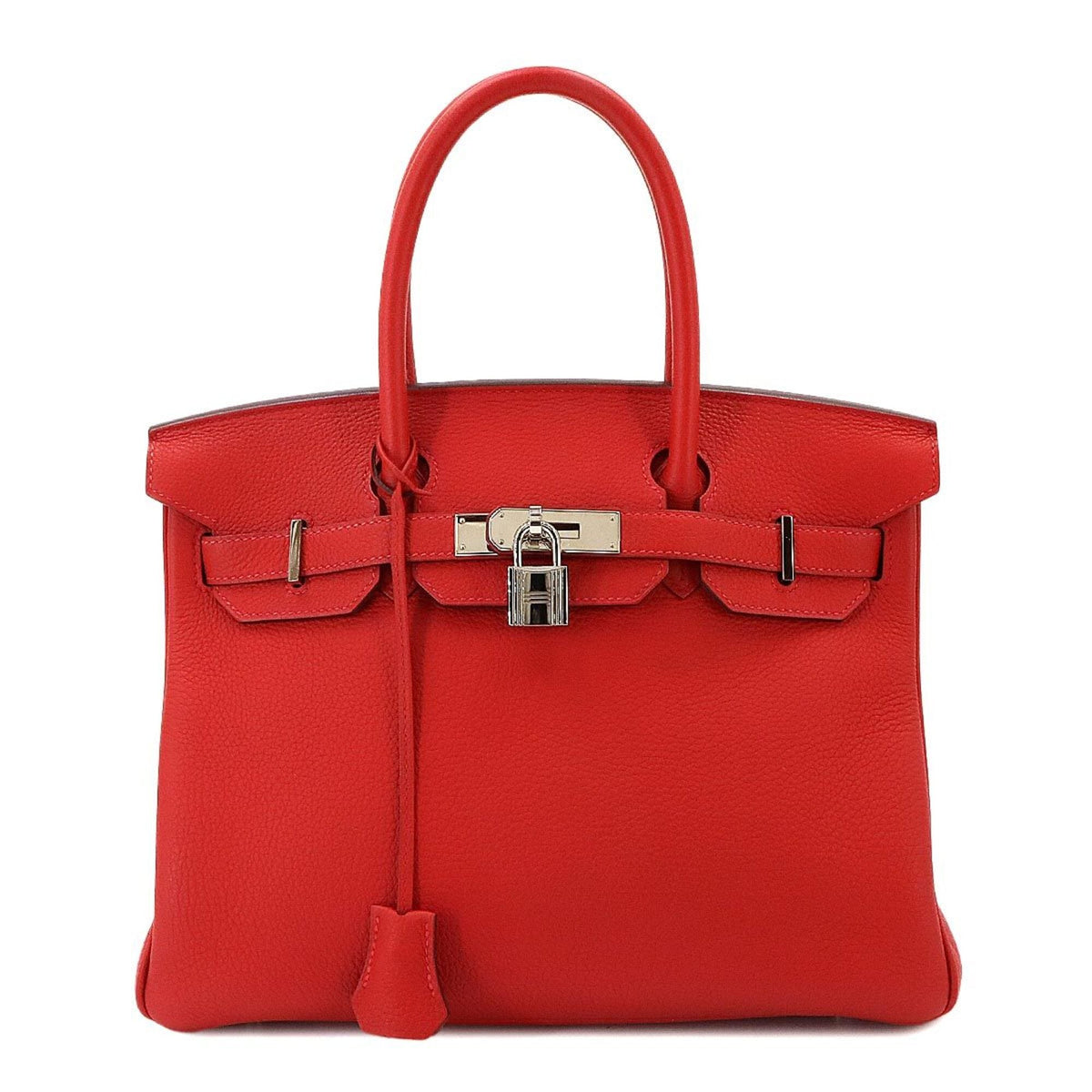 Hermes Red Color Togo Leather Handbag (Pre-Owned)