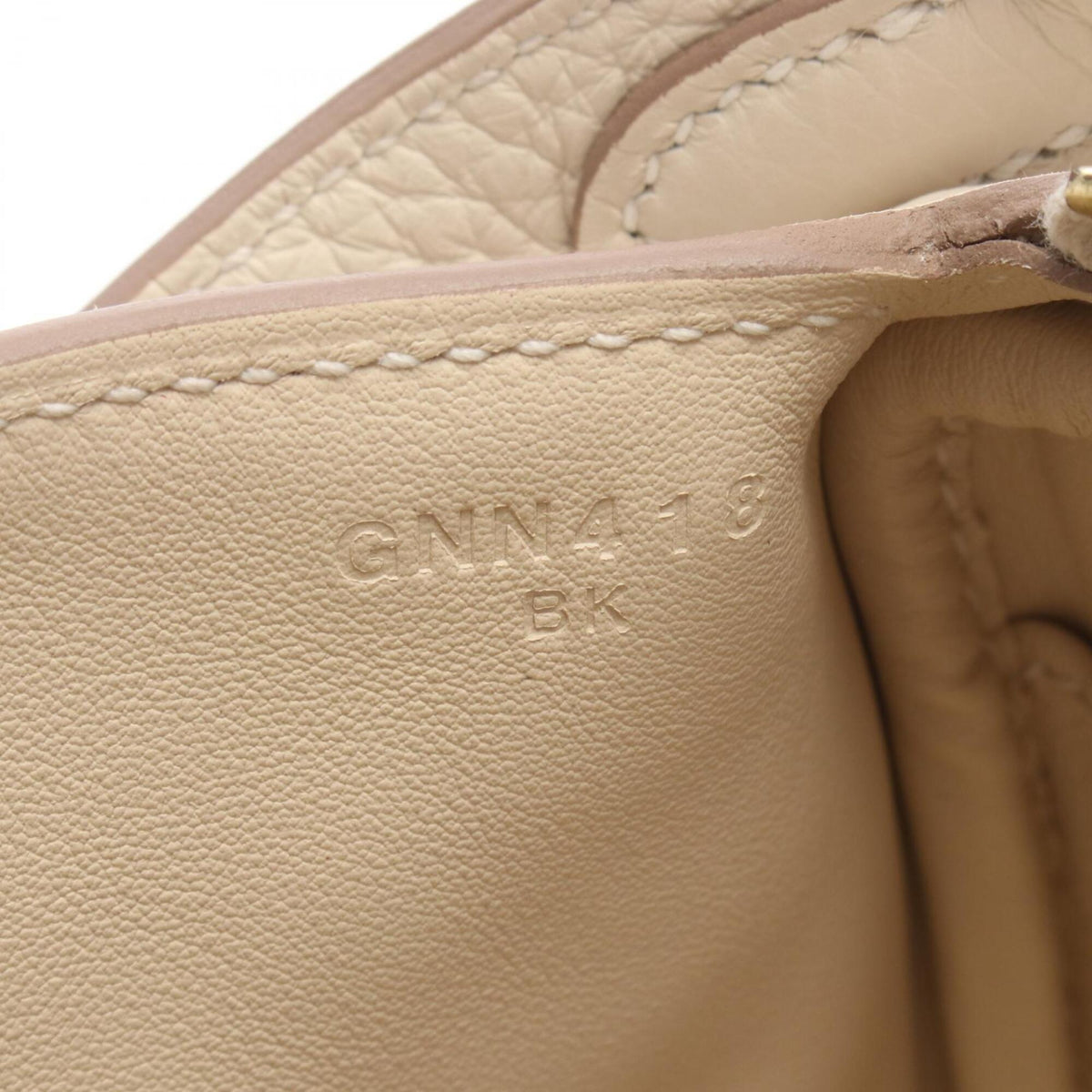 Hermes Ivory Taurillon Clemence Leather Handbag Shoulder Bag (Pre-Owned)