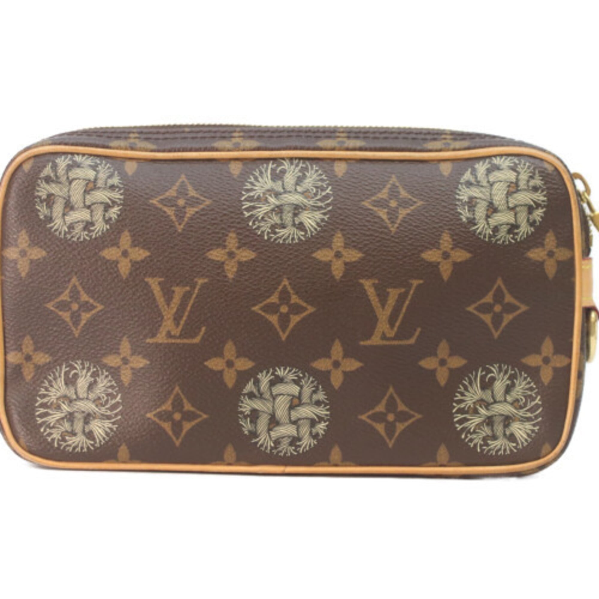 Louis Vuitton Brown Monogram Clutch Bag (Pre-Owned)