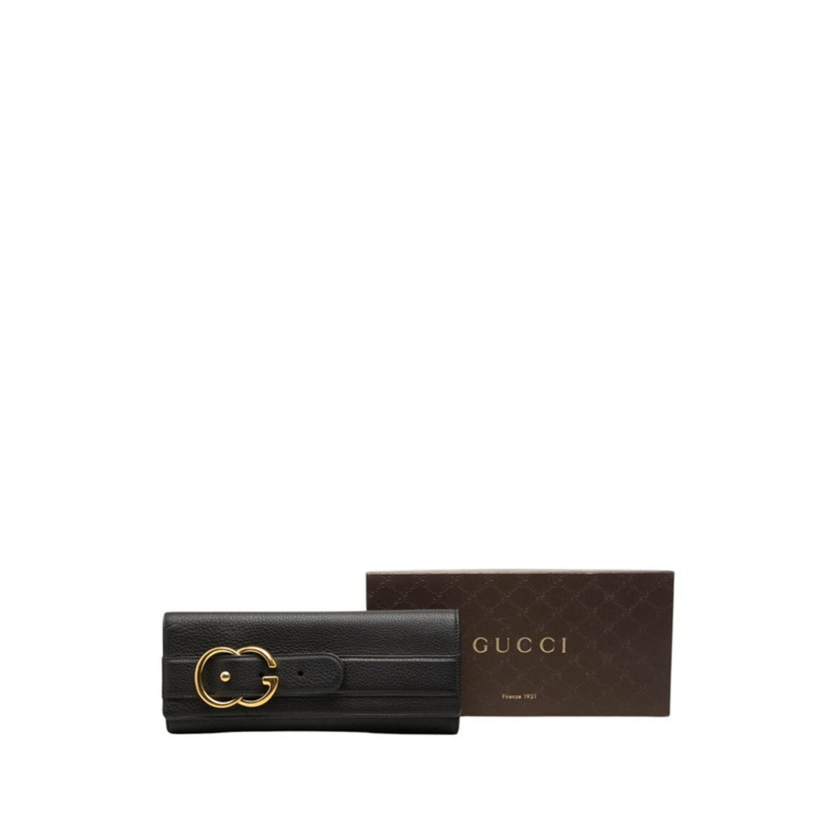 Gucci Black Leather Clutch Bag (Pre-Owned)