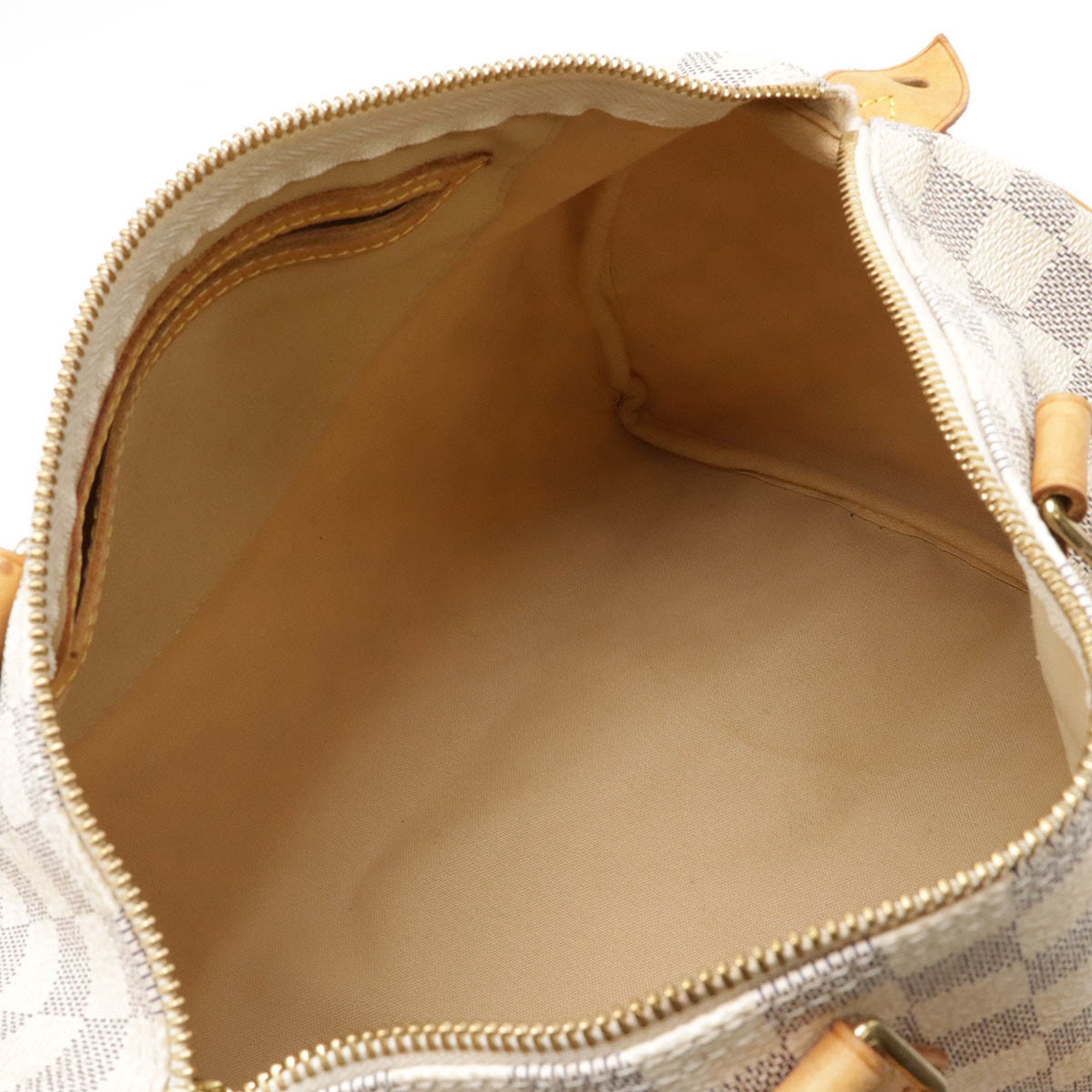 Louis Vuitton Ivory Damier Azur Boston Bag Handbag (Pre-Owned)