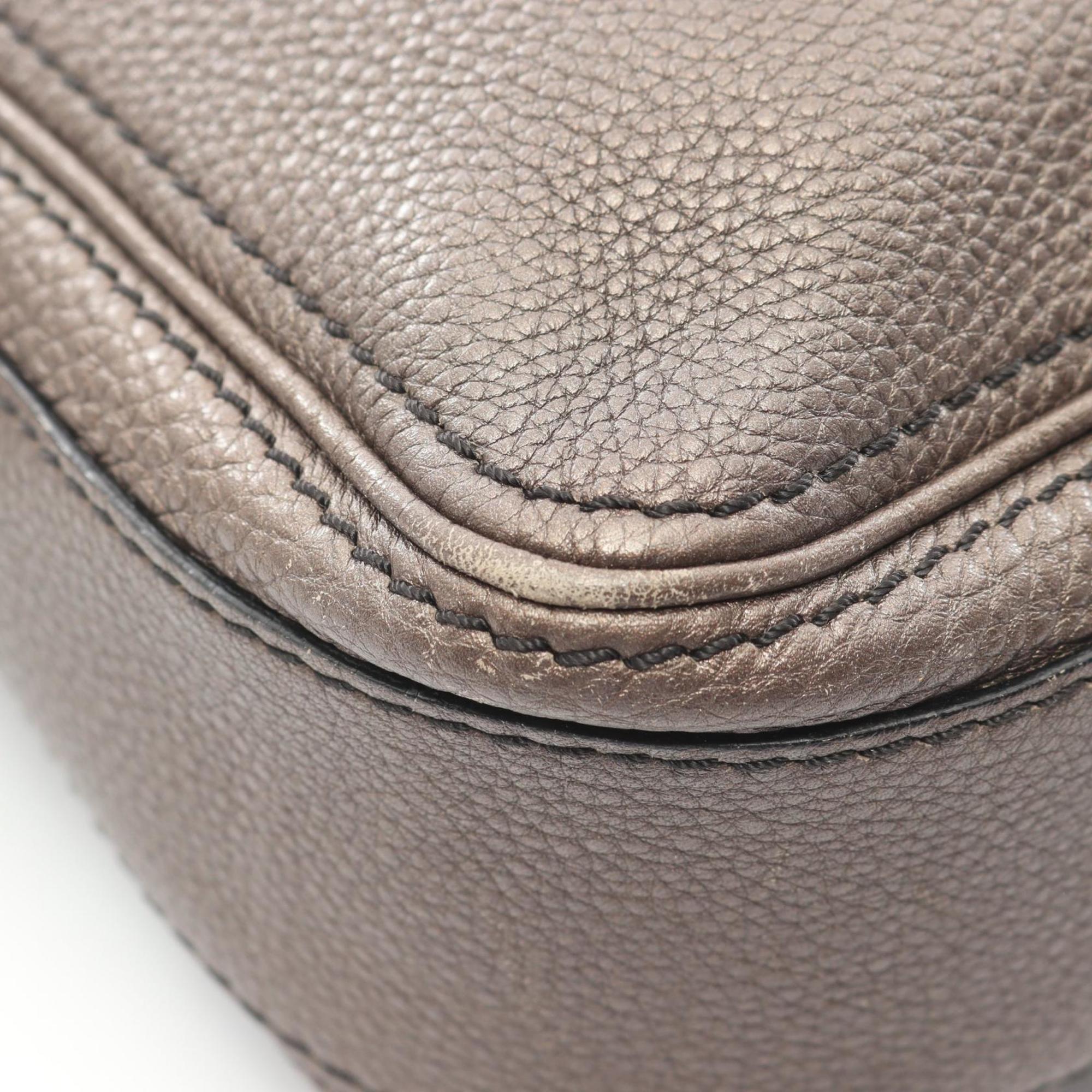Celine Brown Leather Handbag Messenger Bag Shoulder Bag (Pre-Owned)