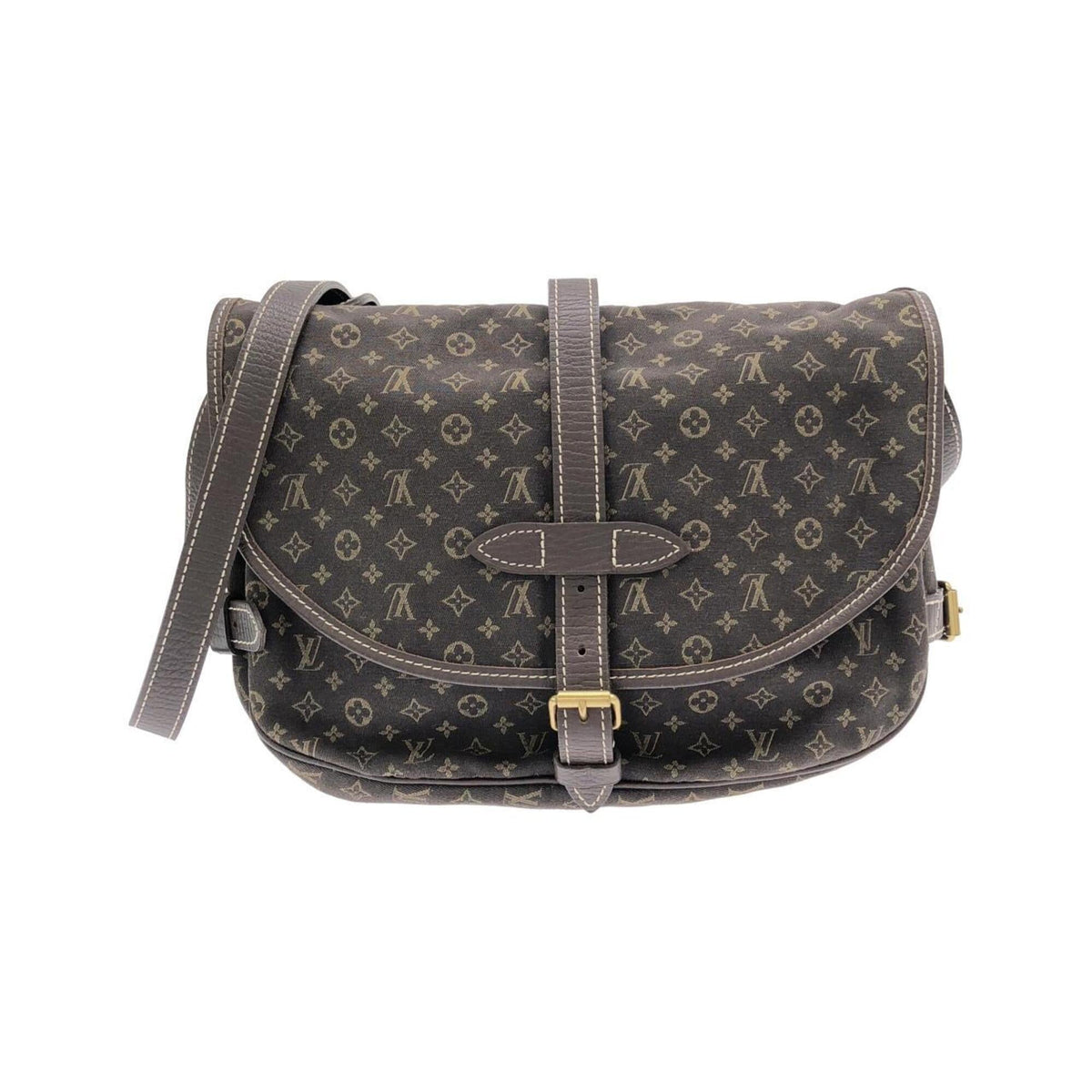 Louis Vuitton Brown Canvas Shoulder Bag (Pre-Owned)