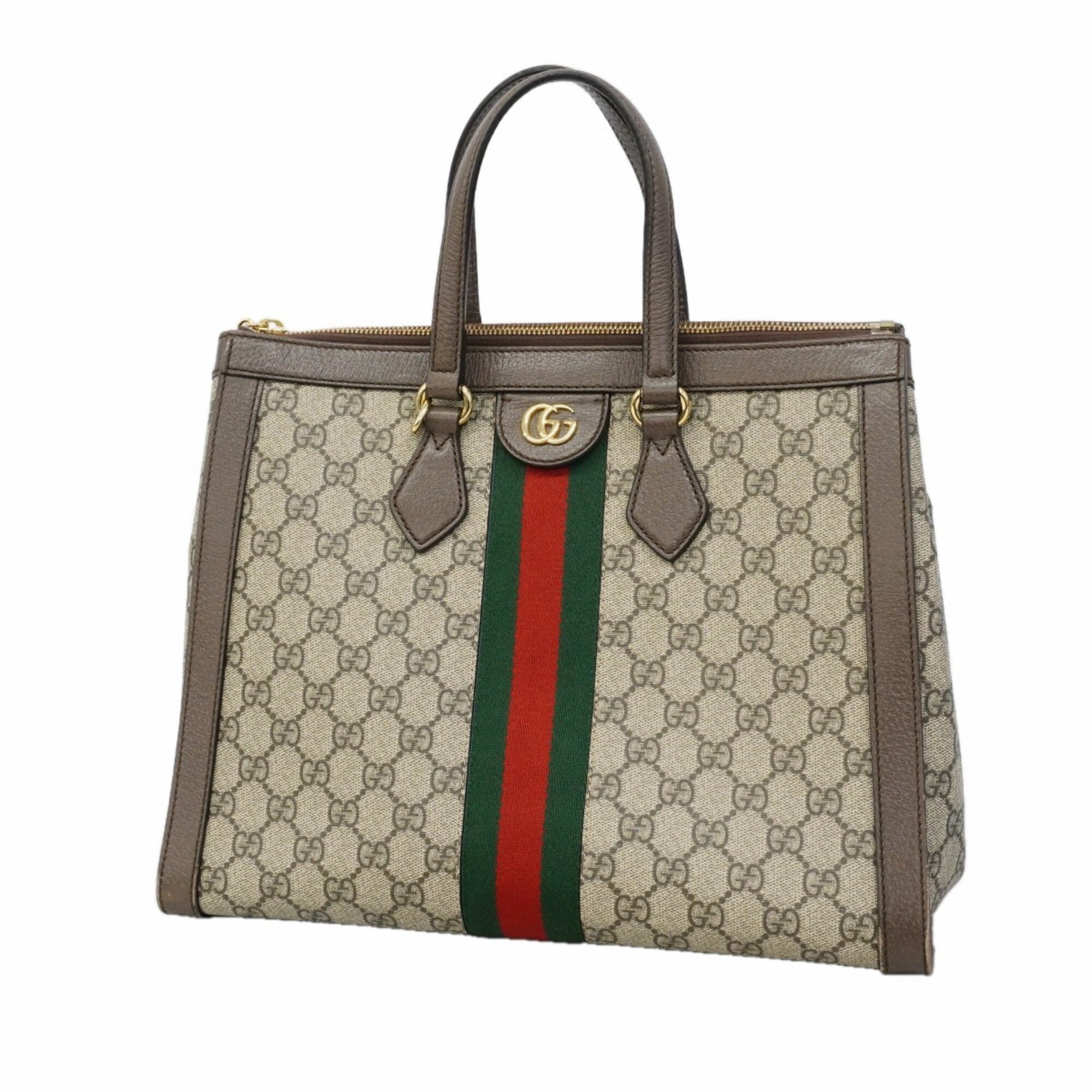 Gucci Brown Pvc Tote Bag (Pre-Owned)