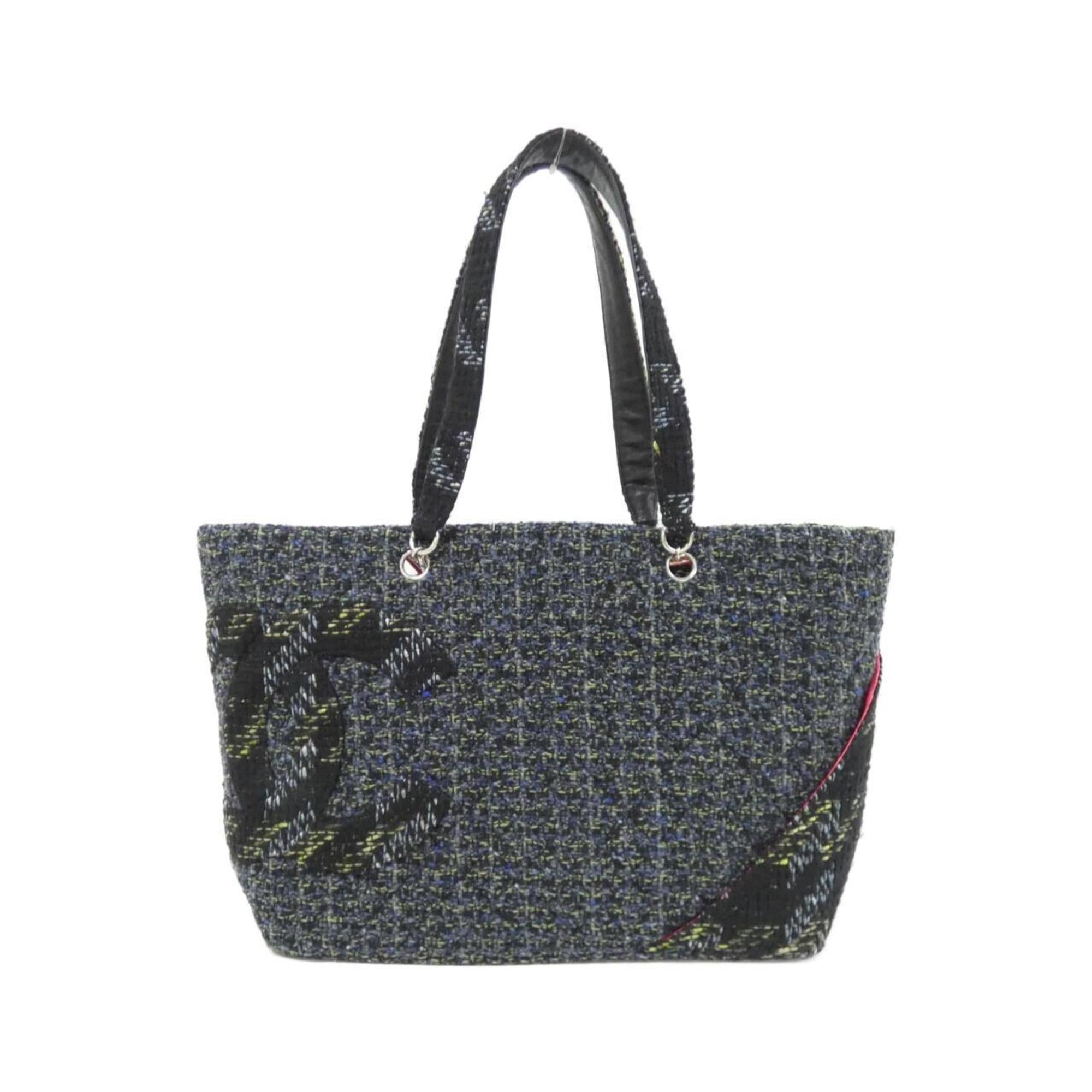 Chanel Navy Tweed Shoulder Bag (Pre-Owned)