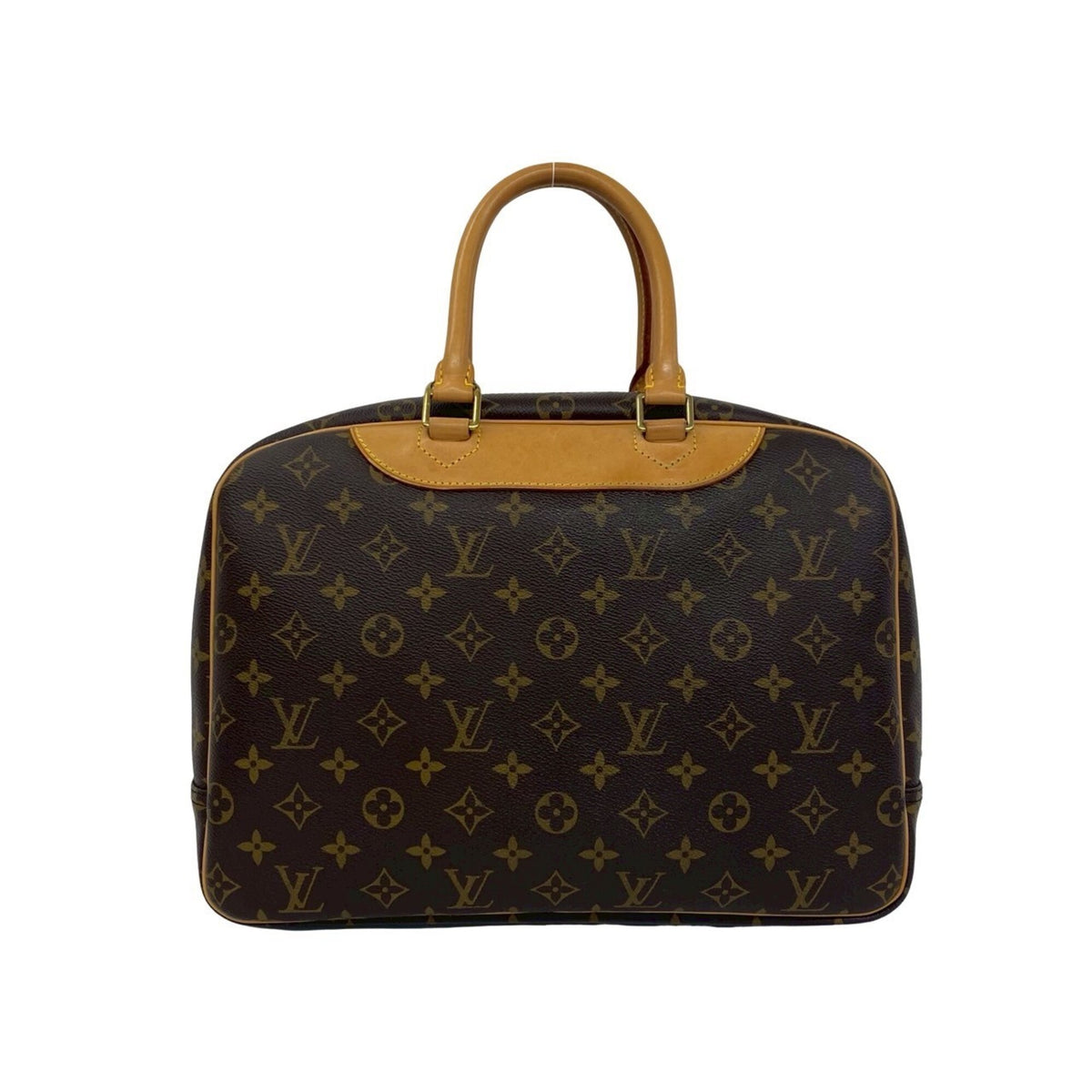 Louis Vuitton Brown Leather Pvc Boston Bag Handbag (Pre-Owned)
