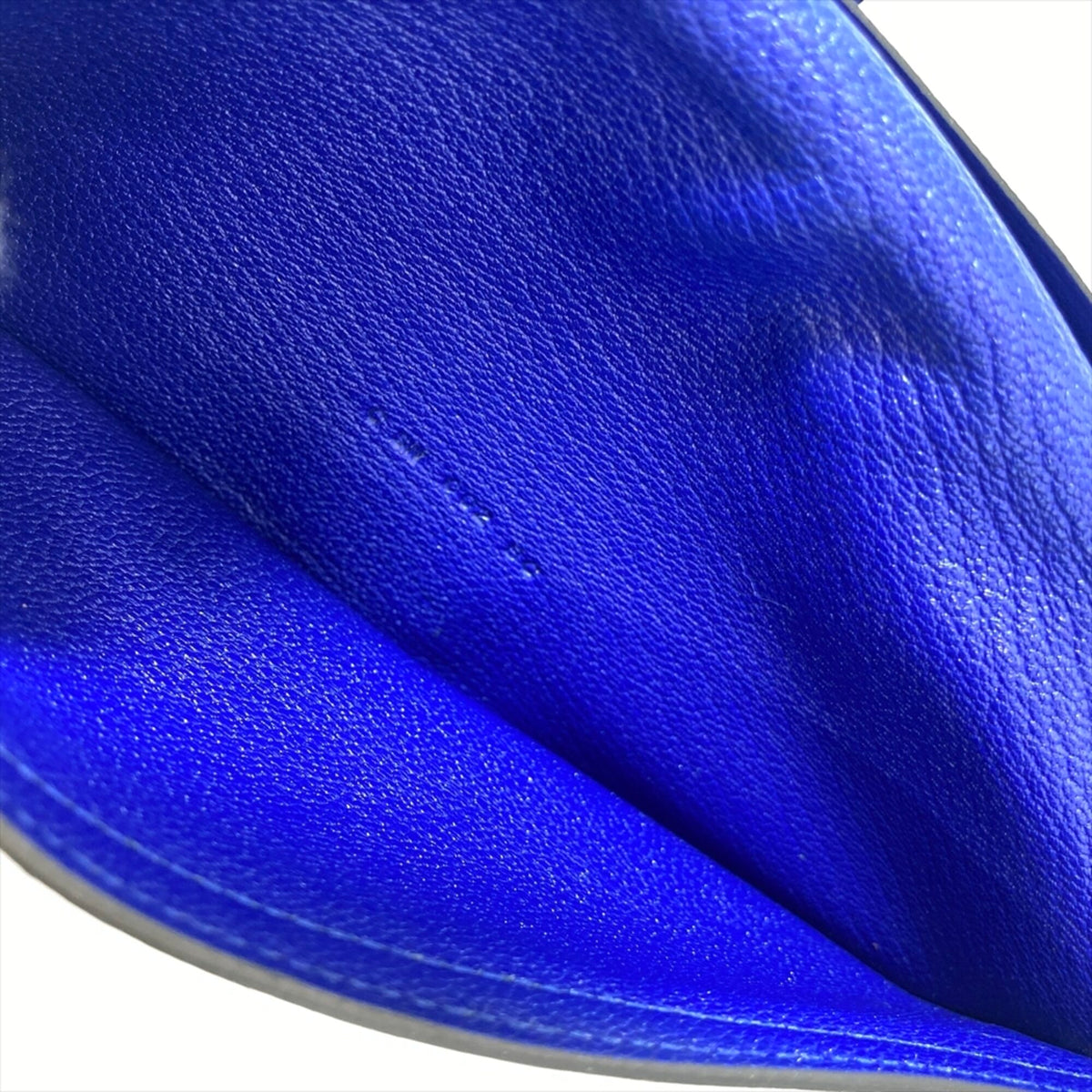 Hermes Blue Chevre Leather Long Wallet (Bi-Fold) (Pre-Owned)