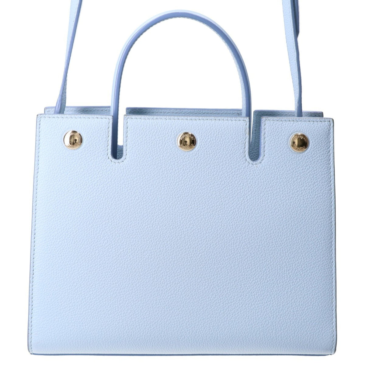 Burberry Sky Blue Leather Shoulder Bag (Pre-Owned)