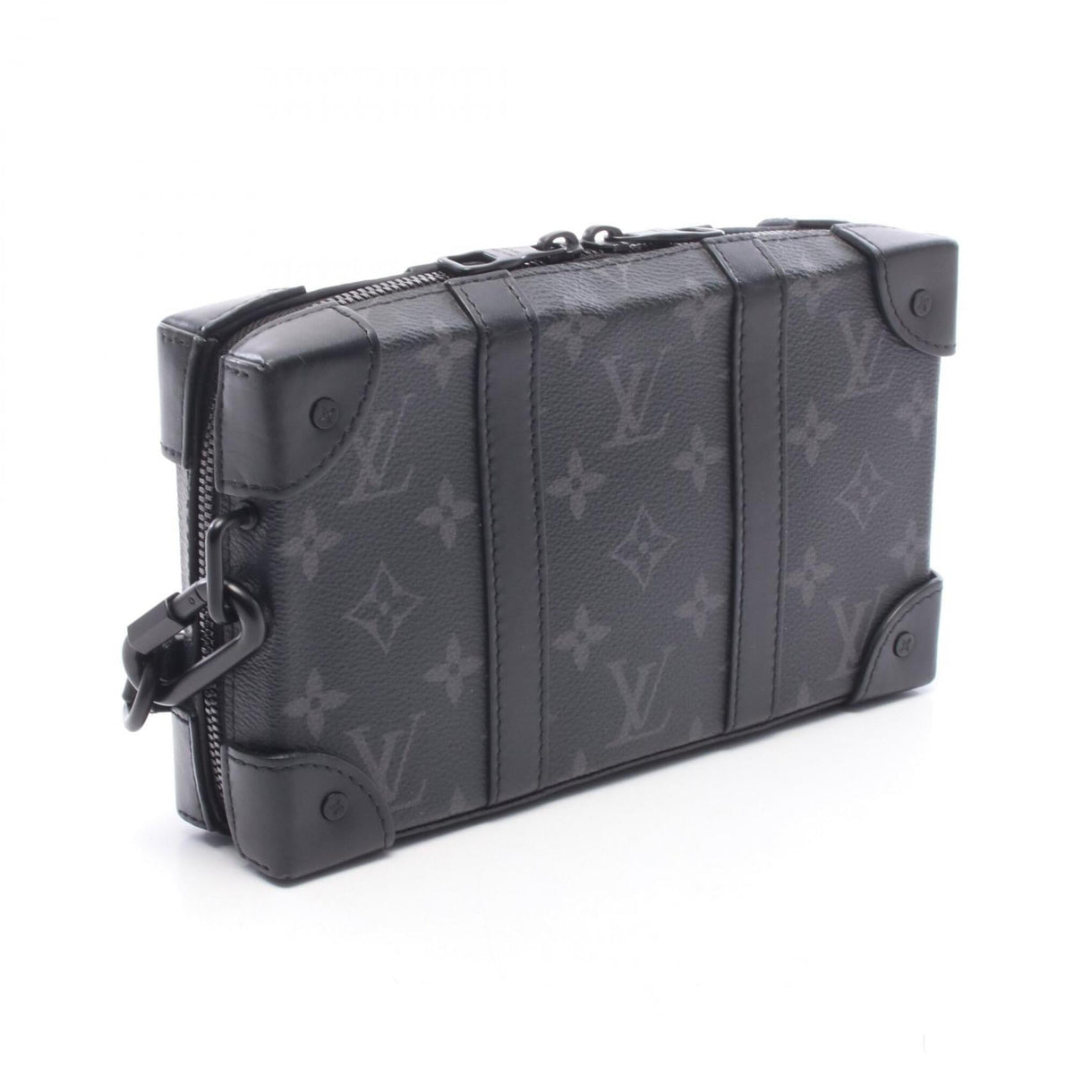 Louis Vuitton Black Coated Canvas Pvc Monogram Eclipse Leather Handbag Shoulder Bag (Pre-Owned)
