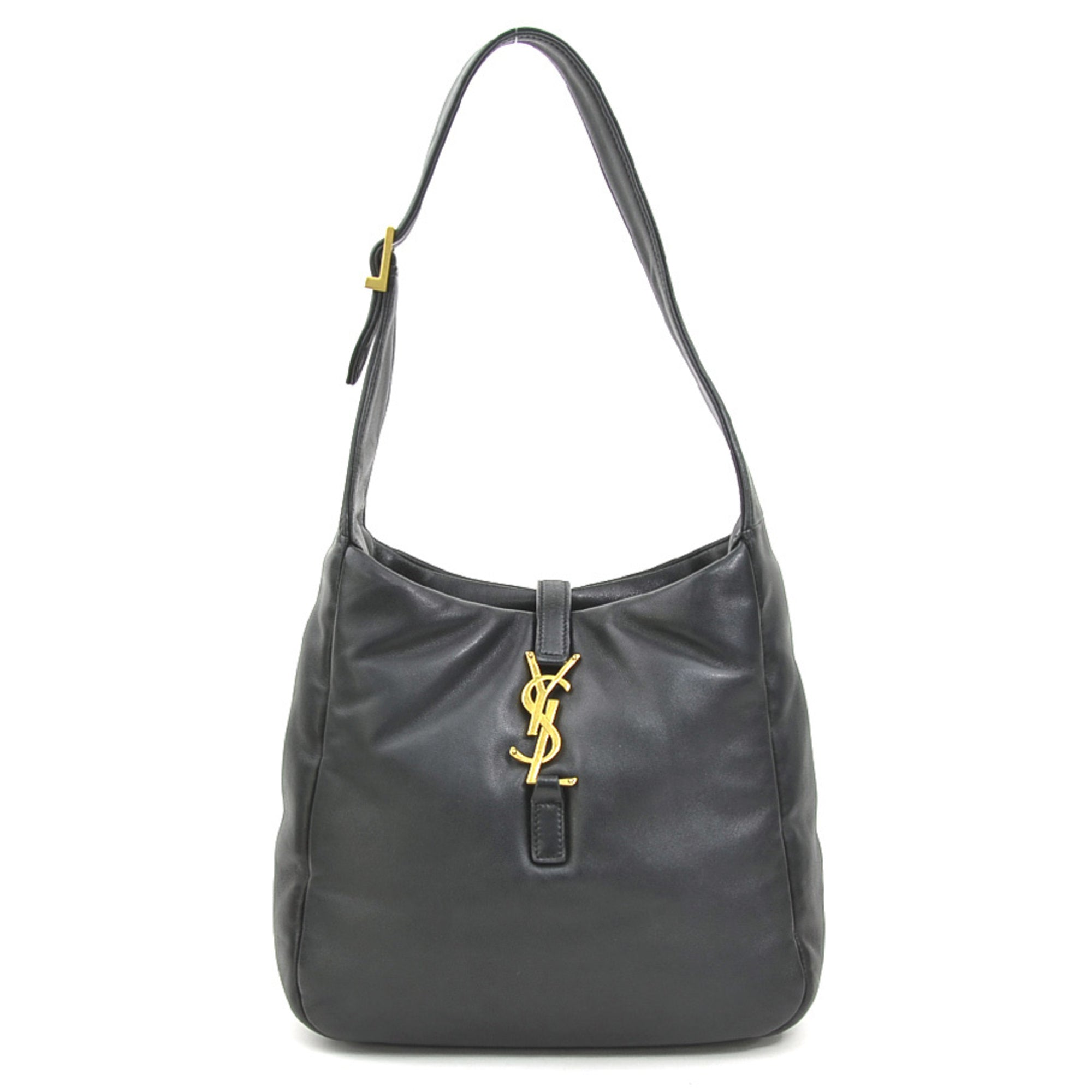 Saint Laurent Black Leather Shoulder Bag (Pre-Owned)