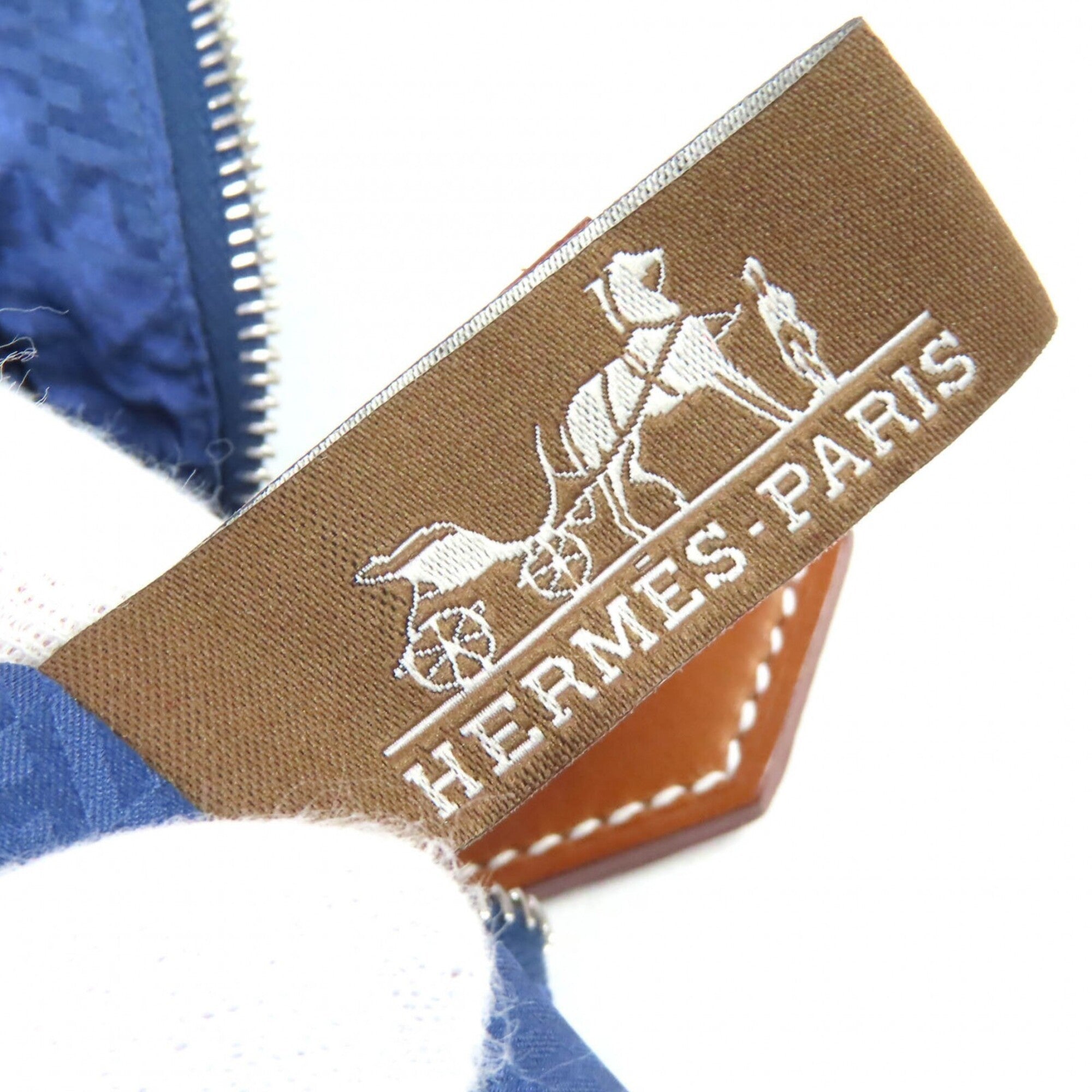Hermes Blue Silk 100% Pouch (Pre-Owned)