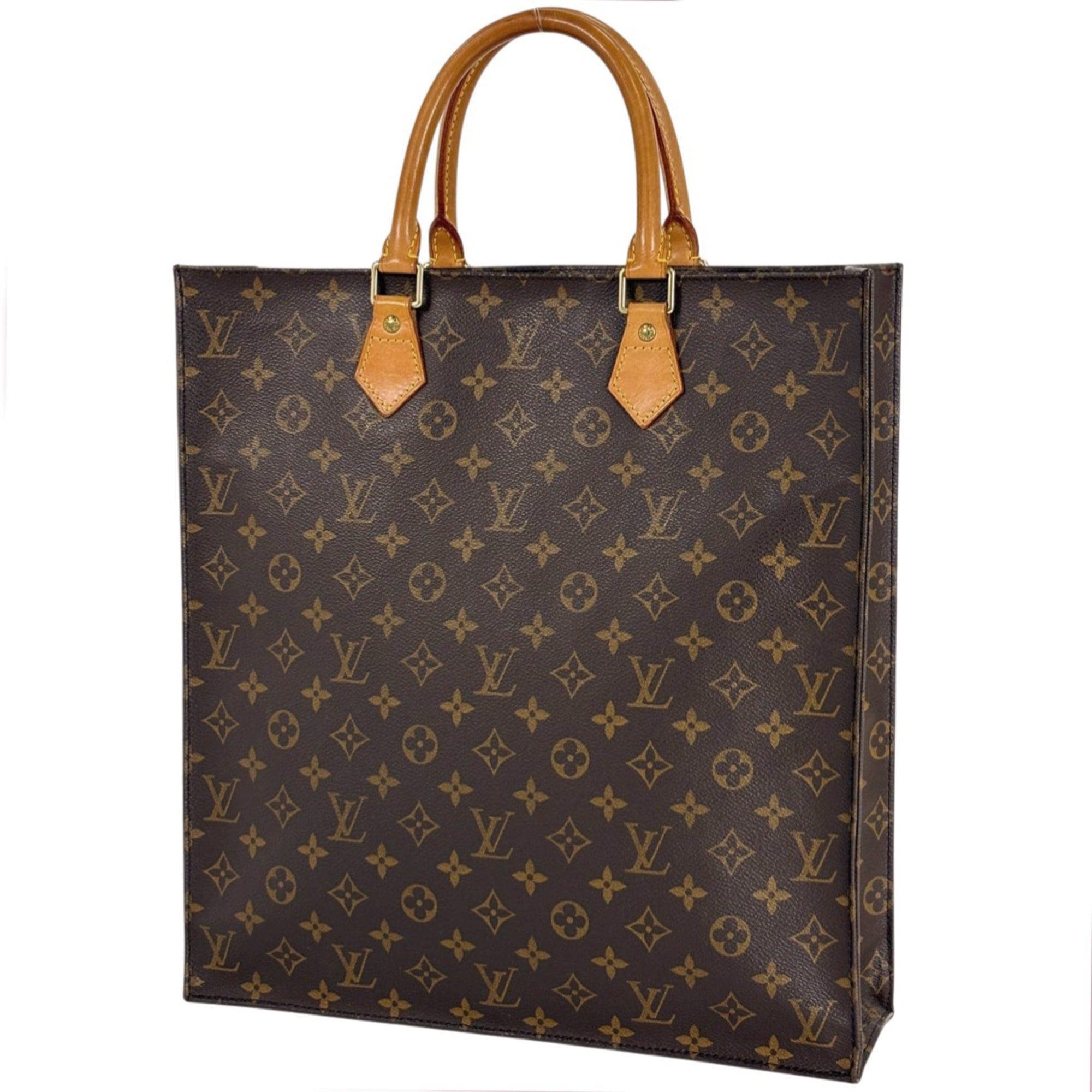 Louis Vuitton Brown Monogram Handbag Tote Bag (Pre-Owned)
