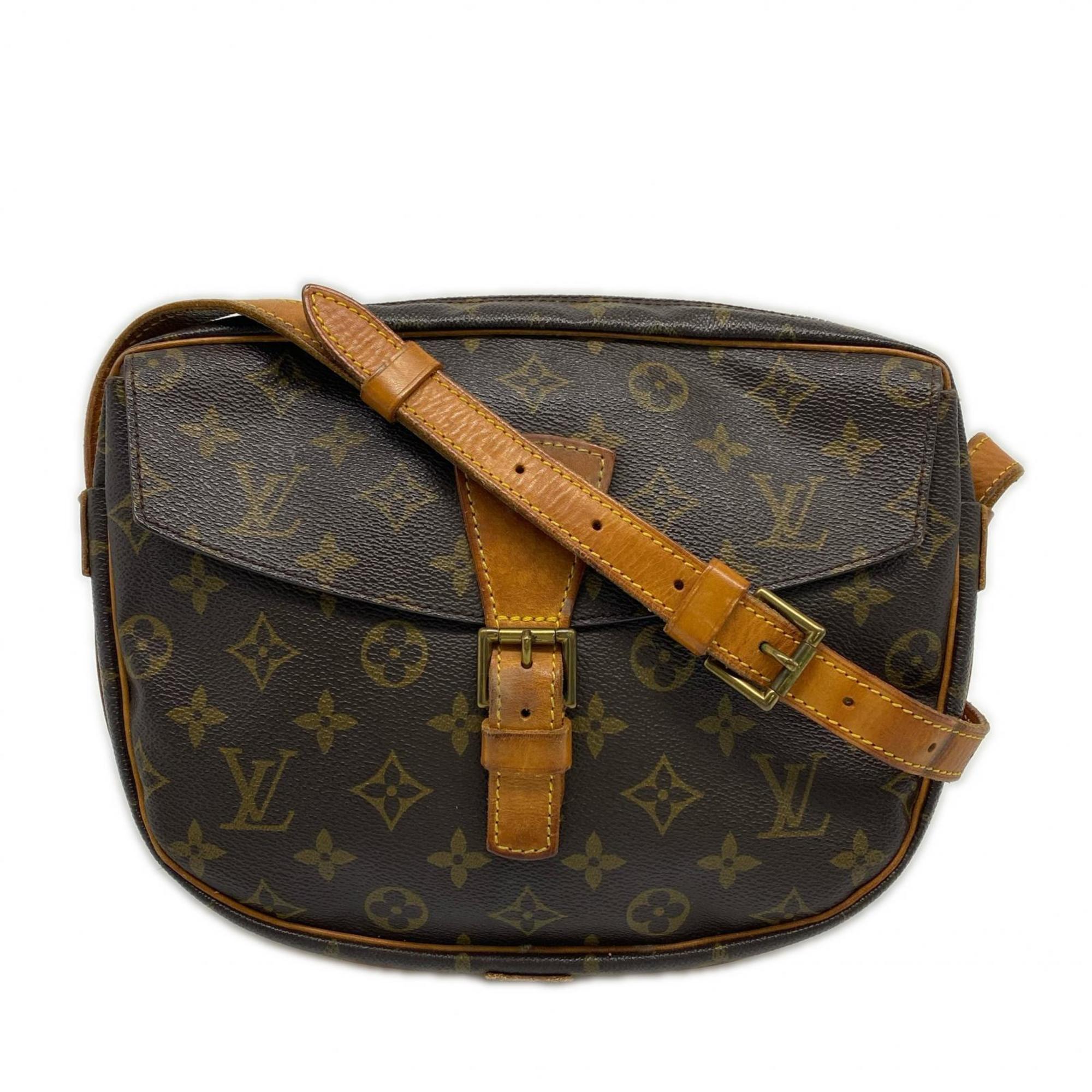 Louis Vuitton Brown Coated Canvas Leather Shoulder Bag (Pre-Owned)