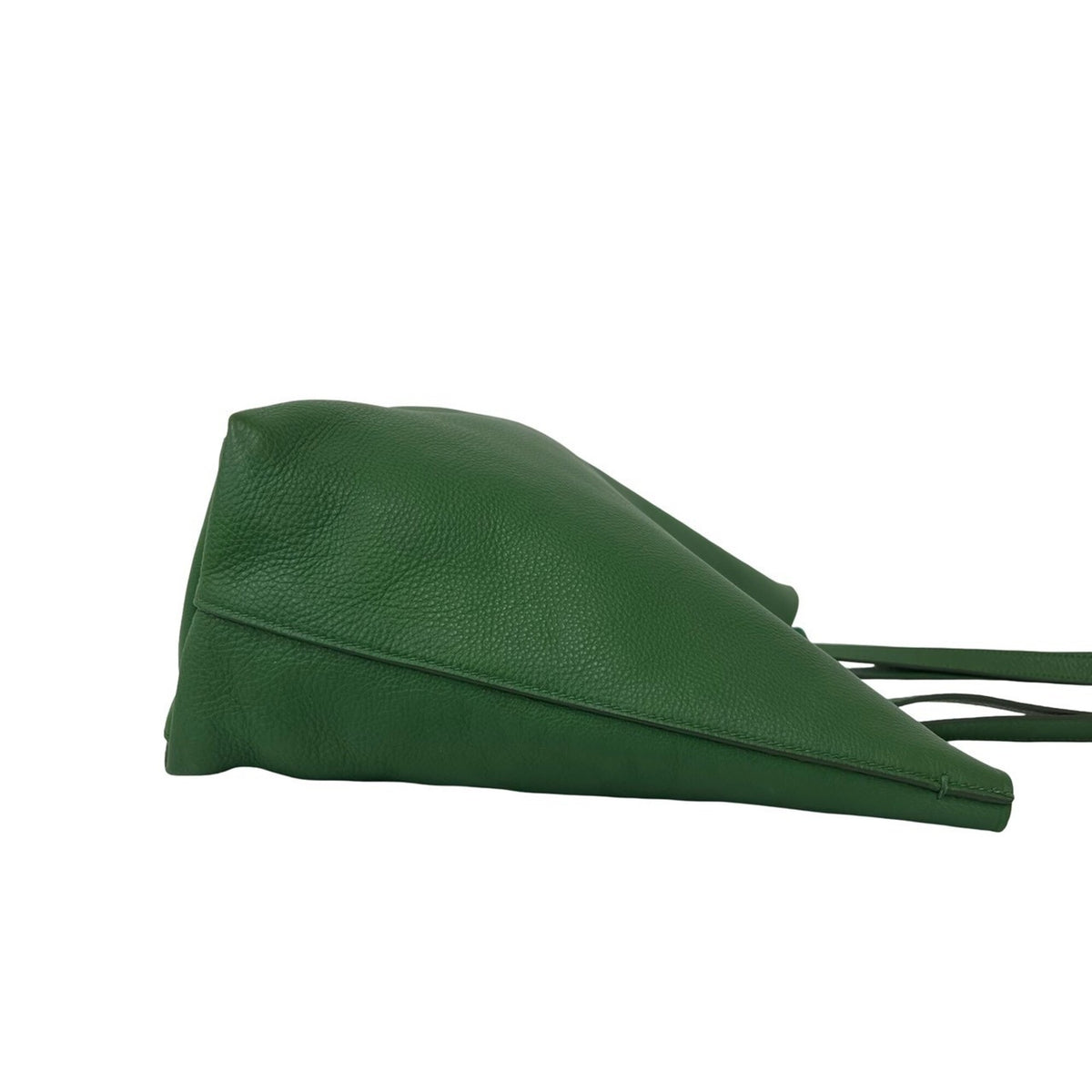 Prada Green Leather Shoulder Bag Tote Bag (Pre-Owned)