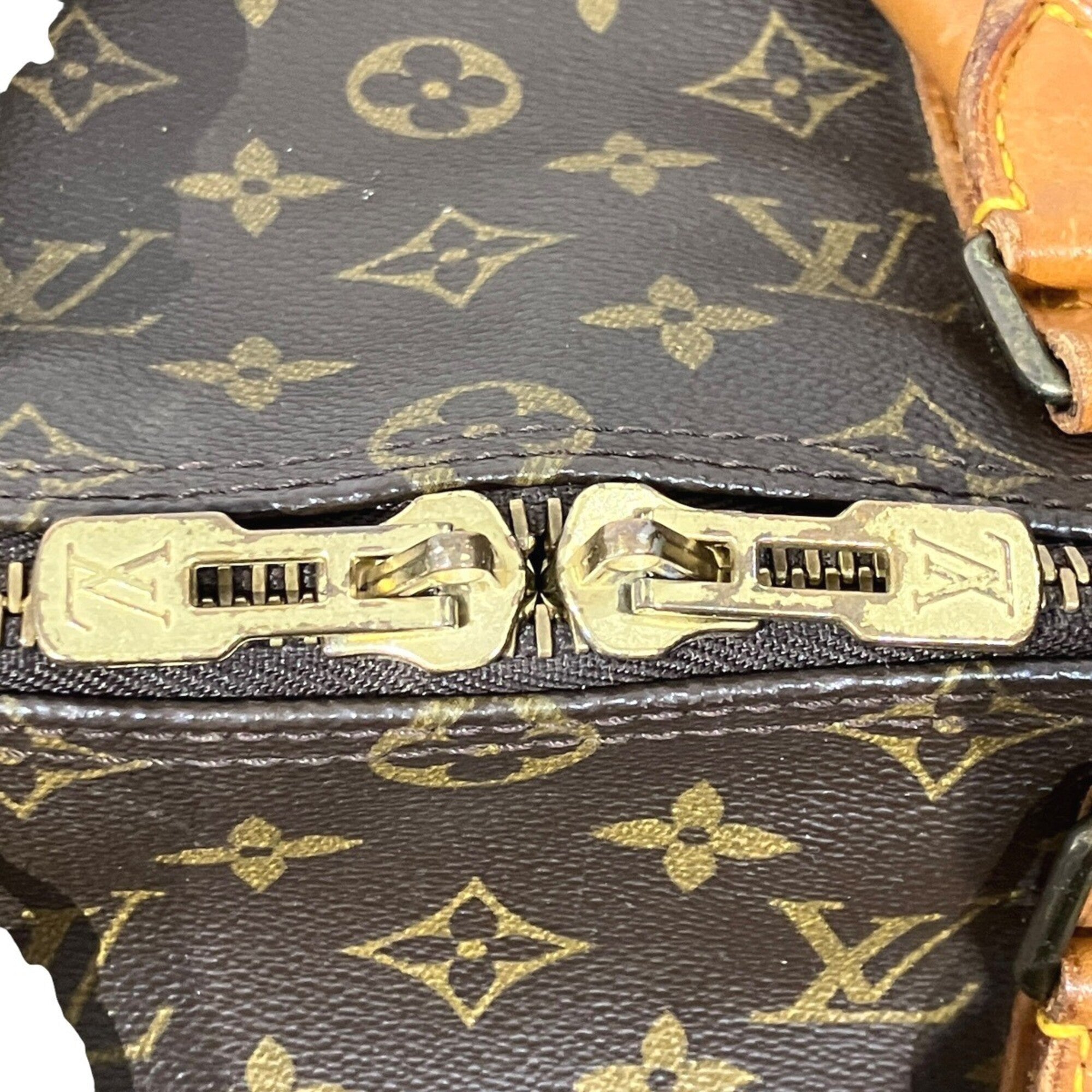 Louis Vuitton Brown Galle Monogram Monogram Boston Bag (Pre-Owned)