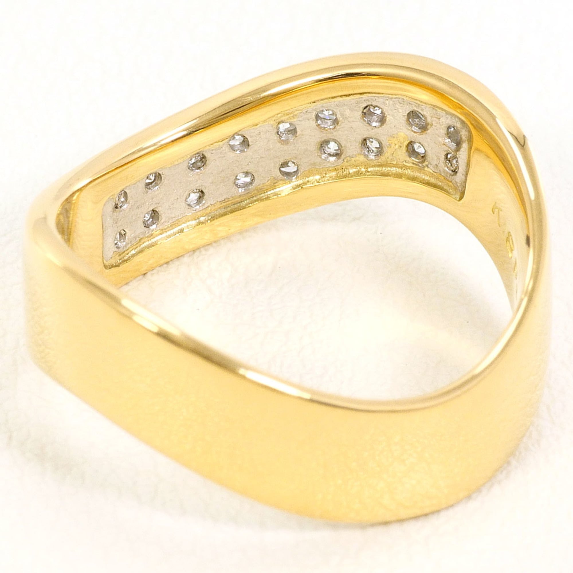 Unbranded Platinum Yellow Gold Yellow Gold (18K) Platinum Band Ring (Pre-Owned)