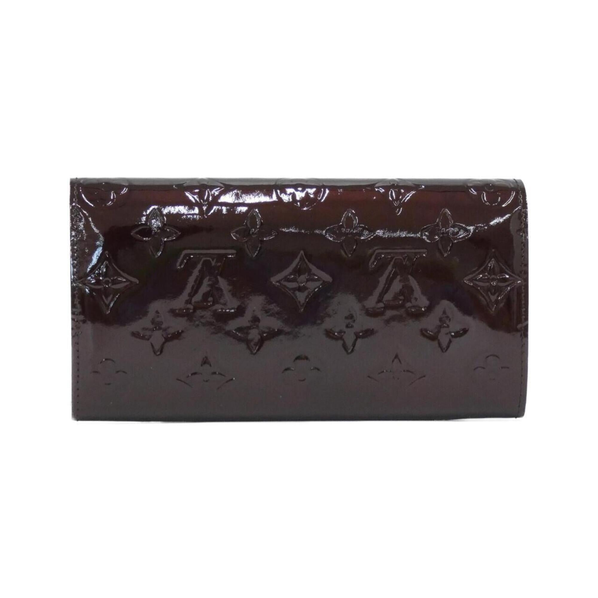 Louis Vuitton Amarante Leather Long Wallet (Bi-Fold) (Pre-Owned)
