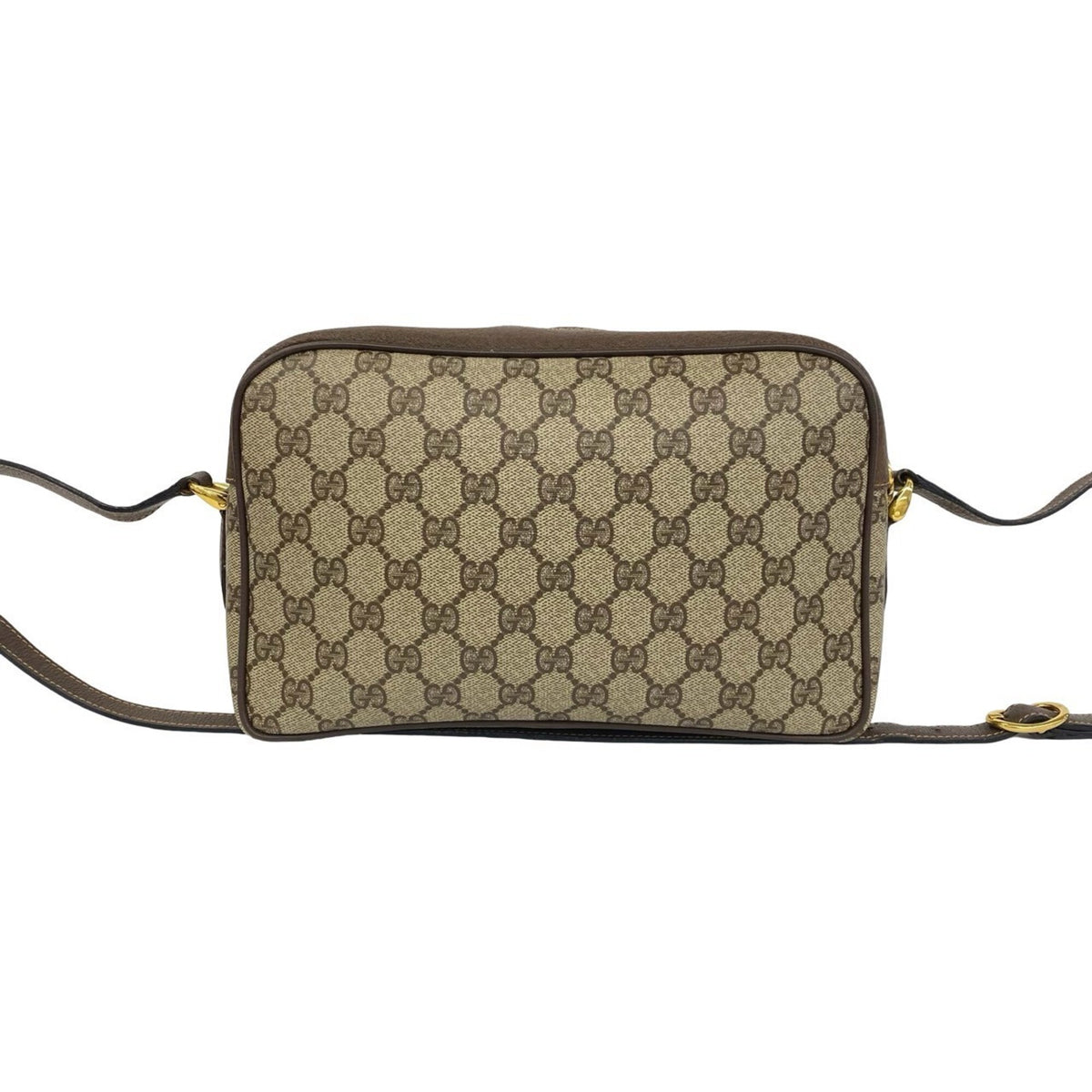 Gucci Brown Leather Pvc Pochette Shoulder Bag (Pre-Owned)