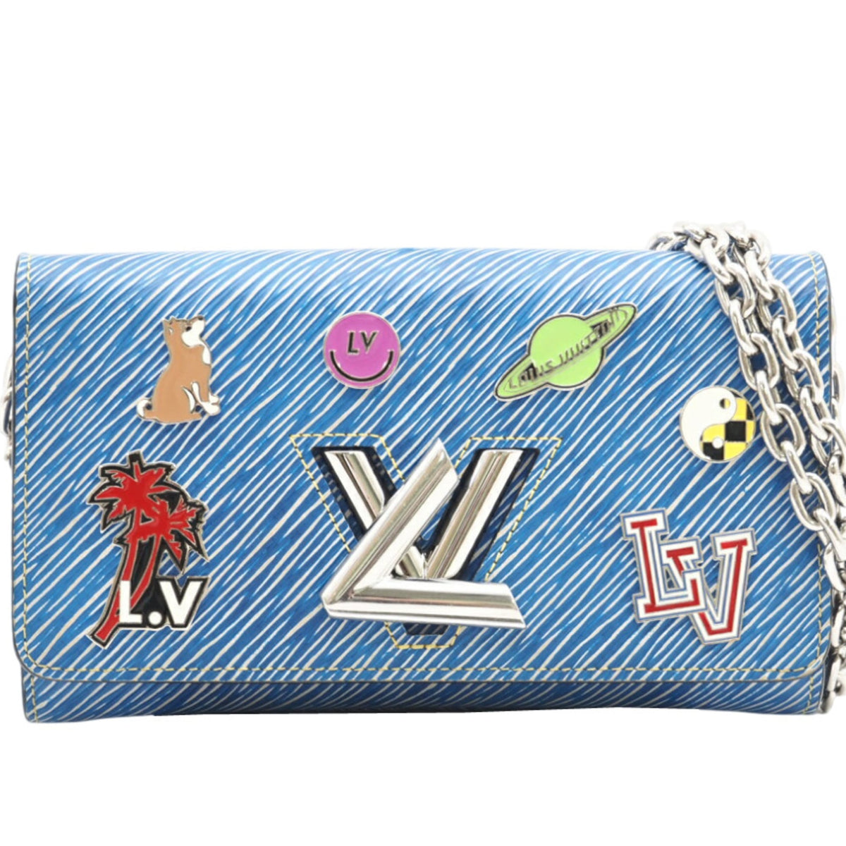 Louis Vuitton Blue Denim Shoulder Bag (Pre-Owned)
