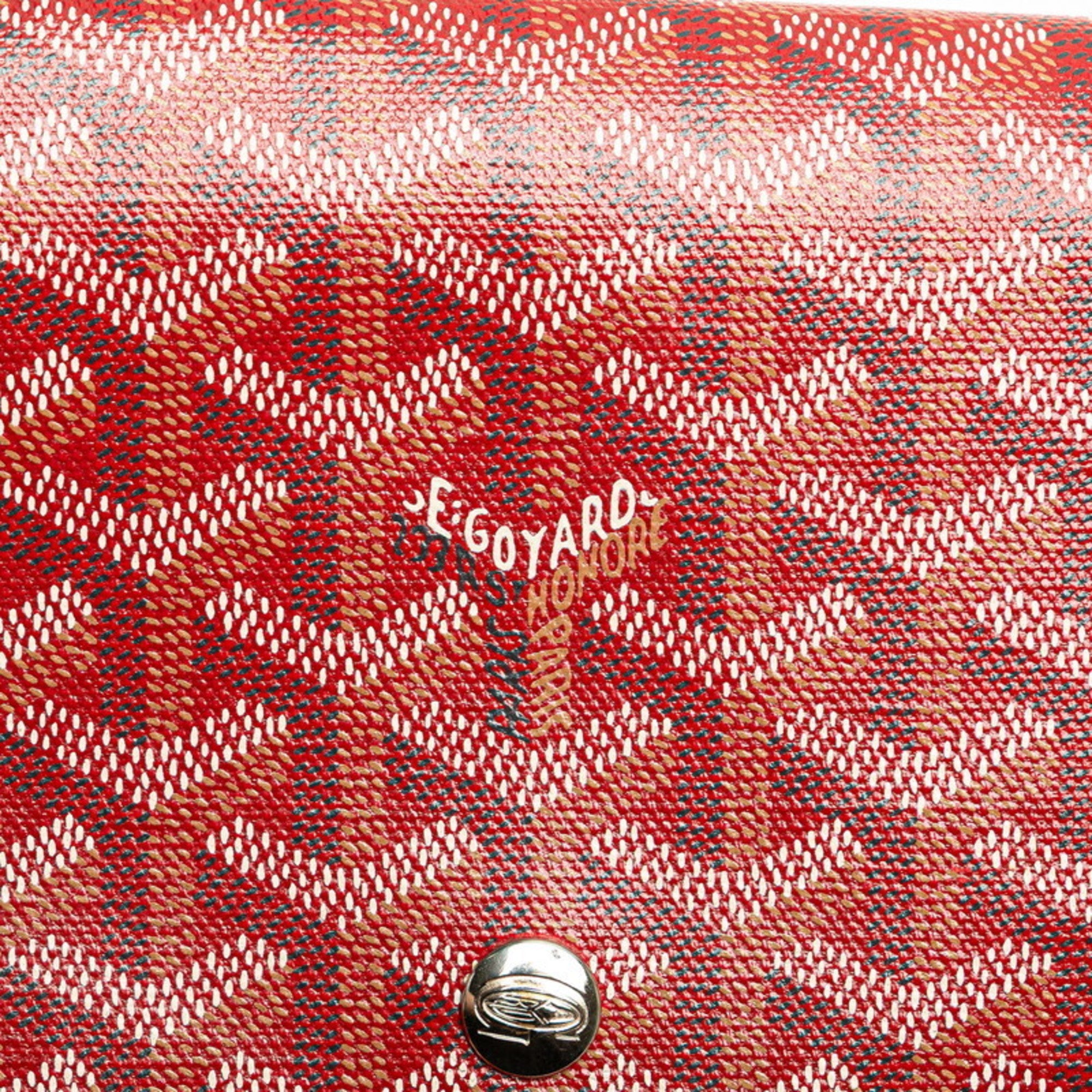 Goyard Red Color Pvc Leather Shoulder Bag (Pre-Owned)