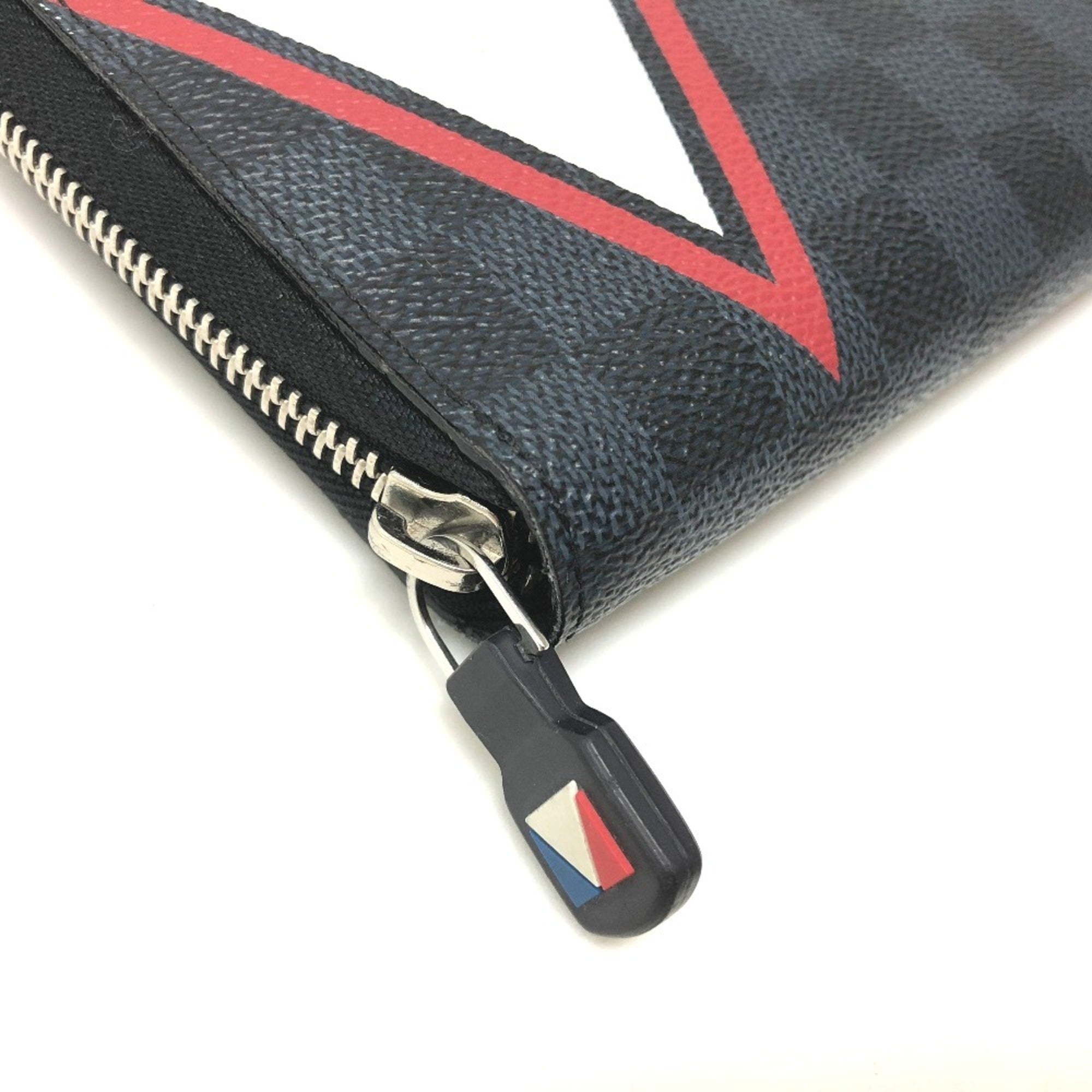 Louis Vuitton America’S Cup Galle Navy Coin Purse/Coin Case (Pre-Owned)