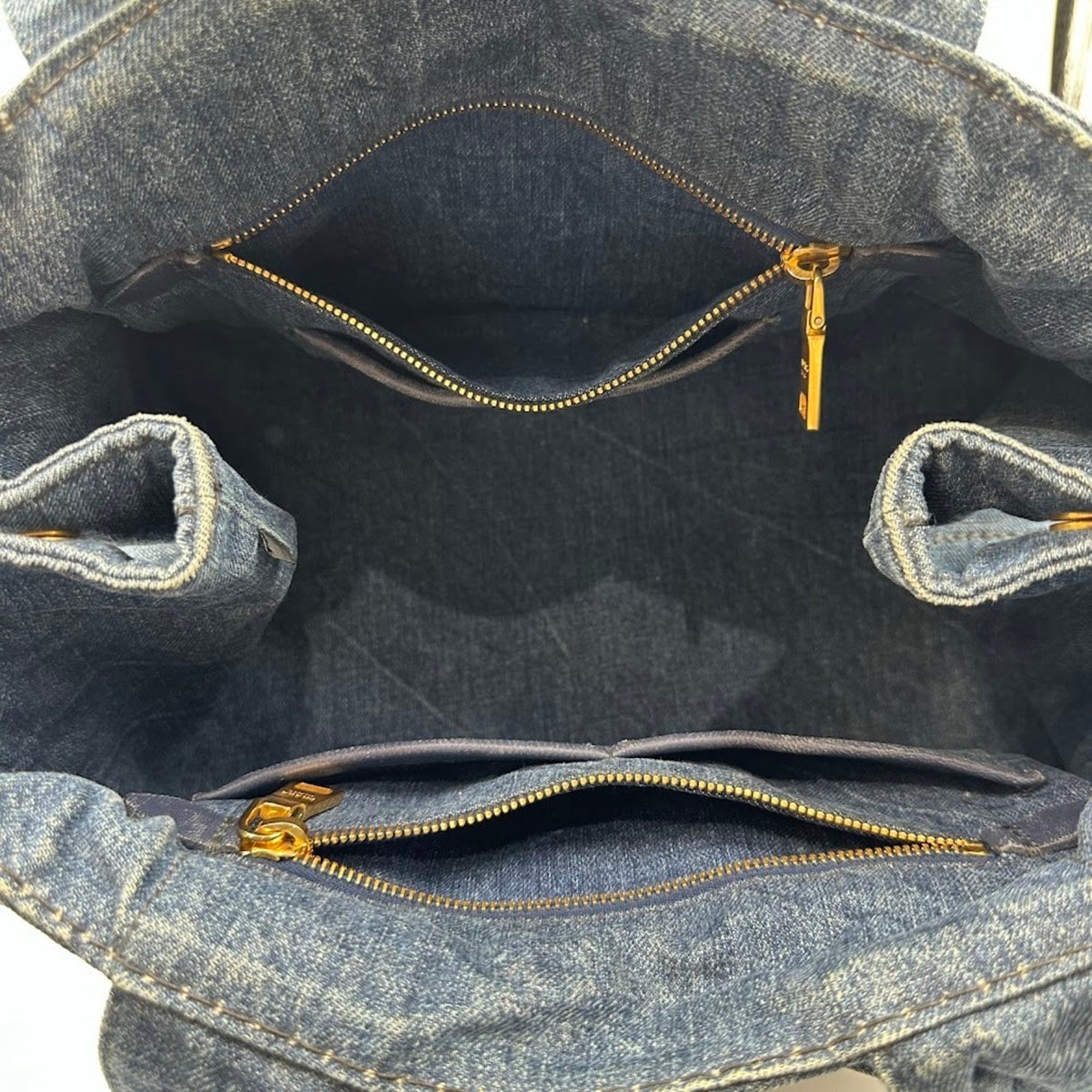 Prada Blue Denim Handbag (Pre-Owned)