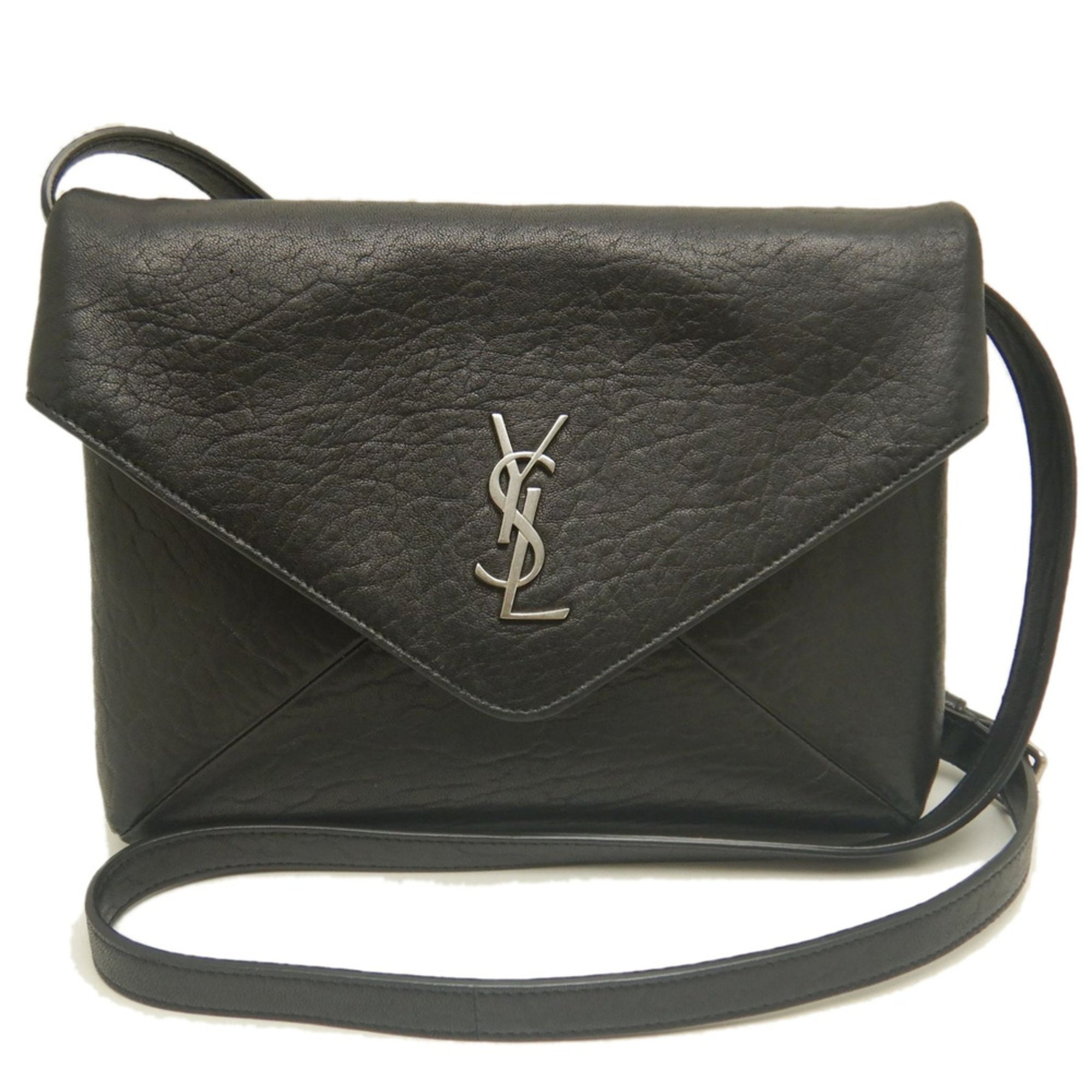 Yves Saint Laurent Black Leather Shoulder Bag (Pre-Owned)