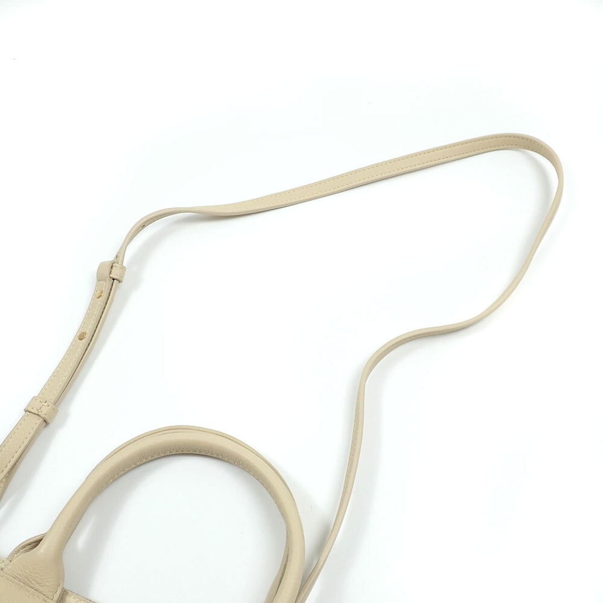 Bottega Veneta Beige Leather Handbag Pouch (Pre-Owned)
