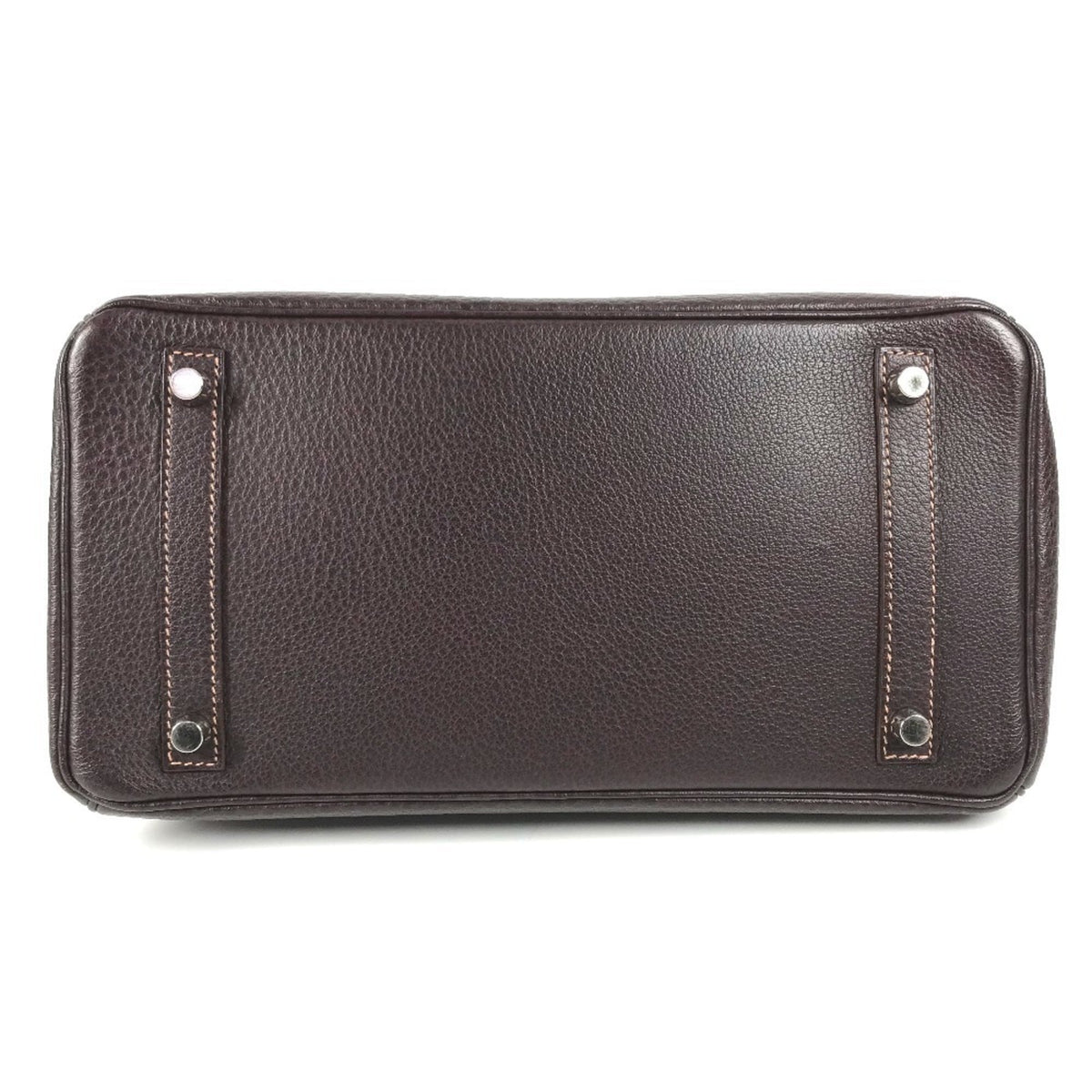Hermes Brown Havane Fjord Leather Handbag Tote Bag (Pre-Owned)
