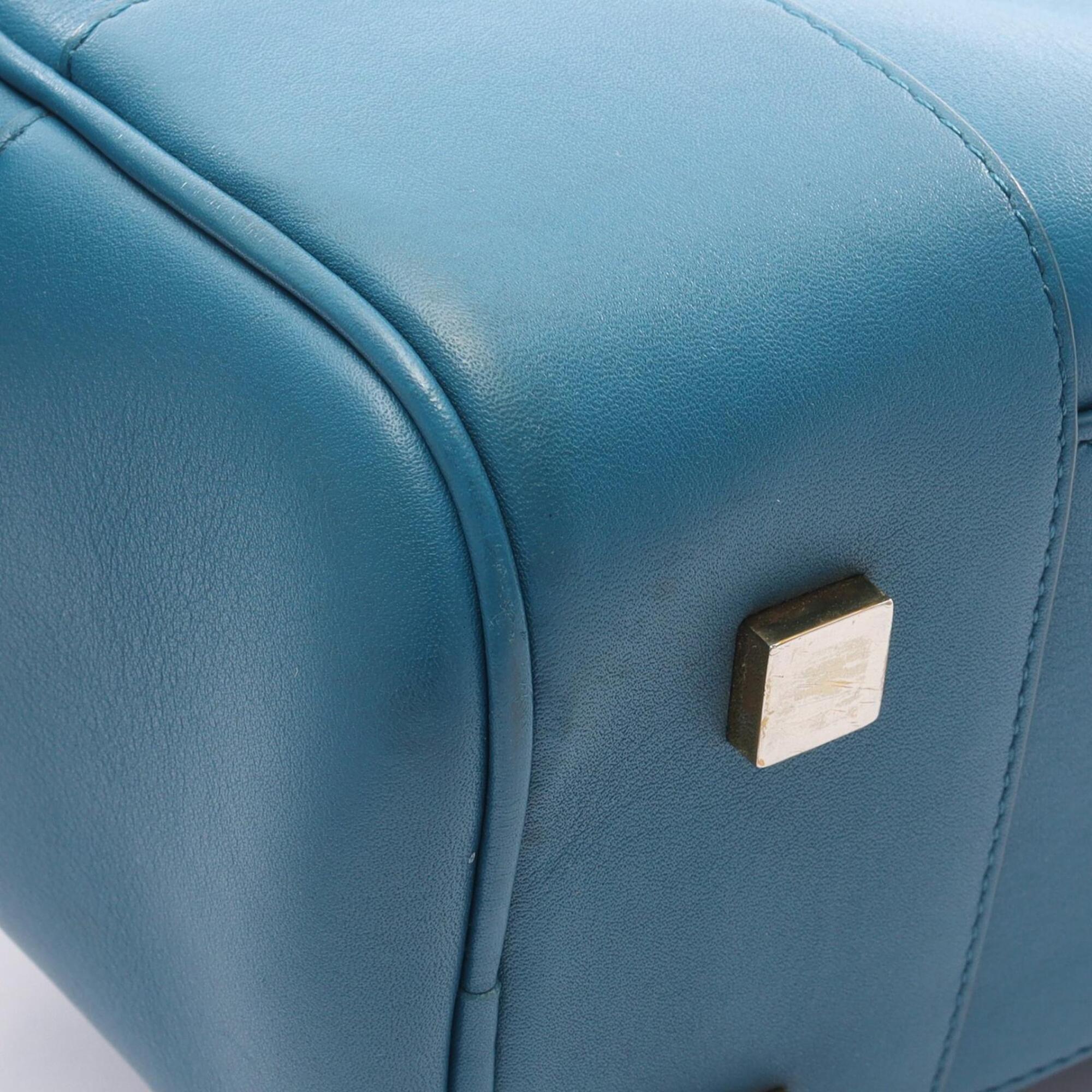 Loewe Blue Leather Handbag (Pre-Owned)