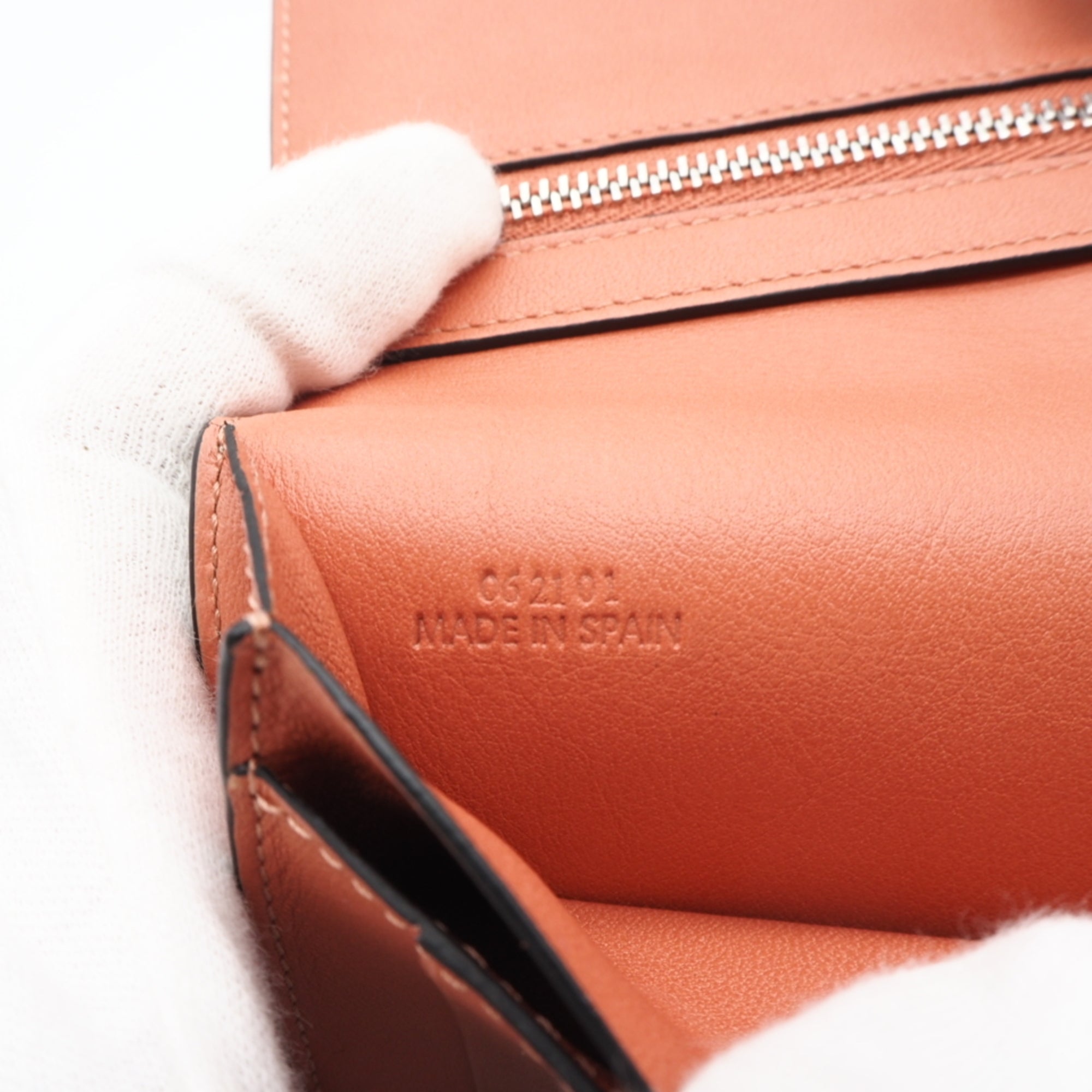 Loewe Beige Brown Orange Long Wallet (Bi-Fold) (Pre-Owned)