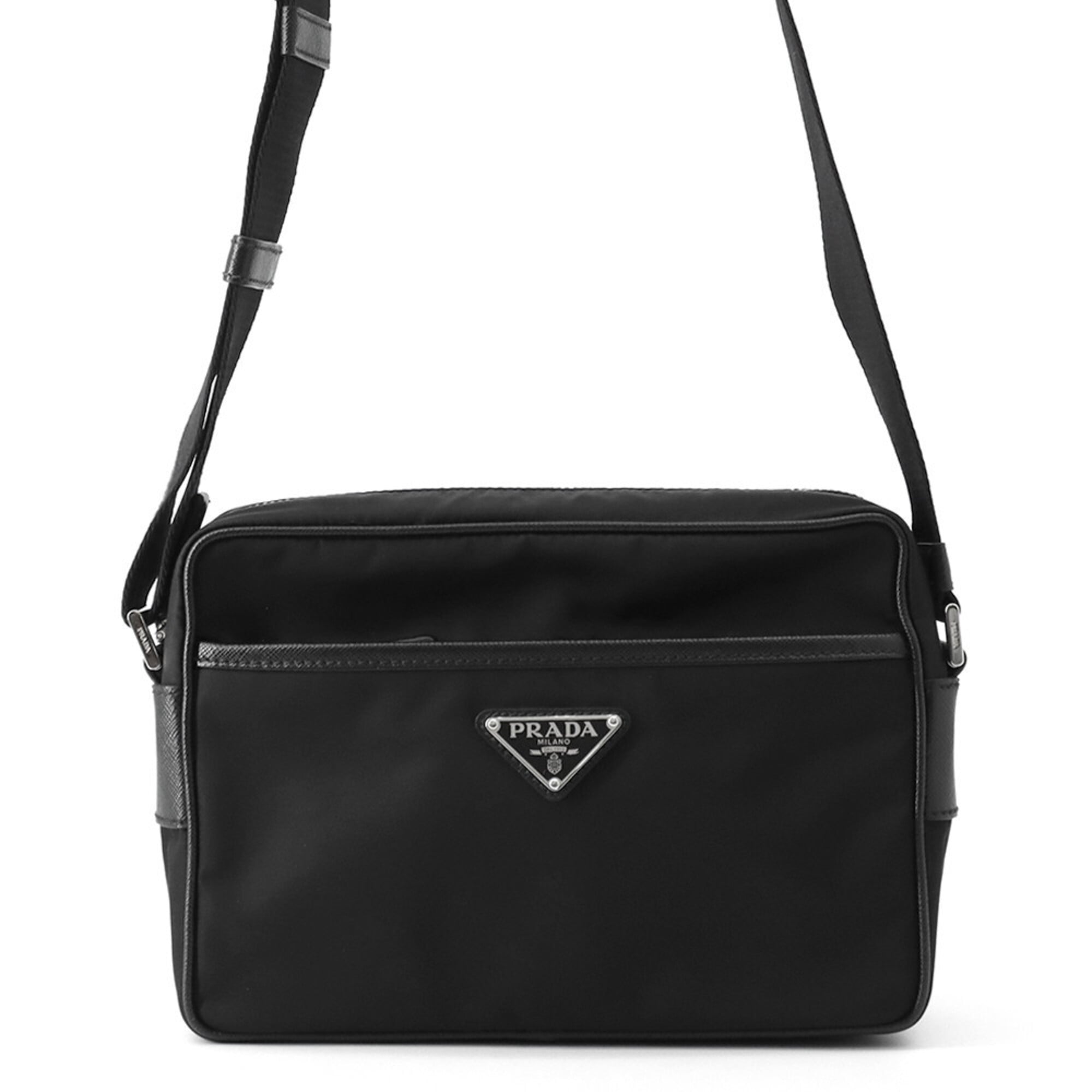 Prada Black Nylon Handbag Shoulder Bag (Pre-Owned)