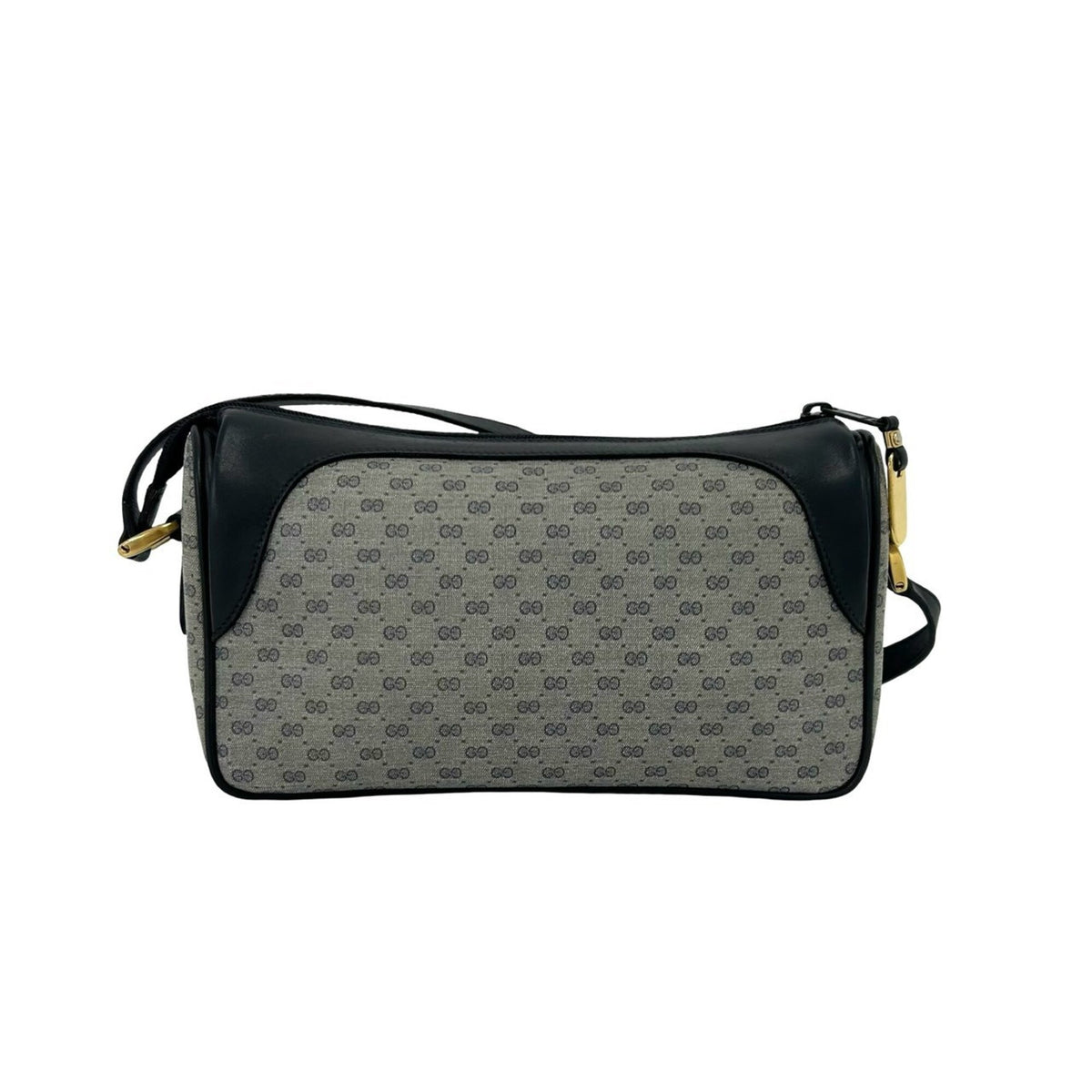 Gucci Navy Leather Pvc Pochette Shoulder Bag (Pre-Owned)