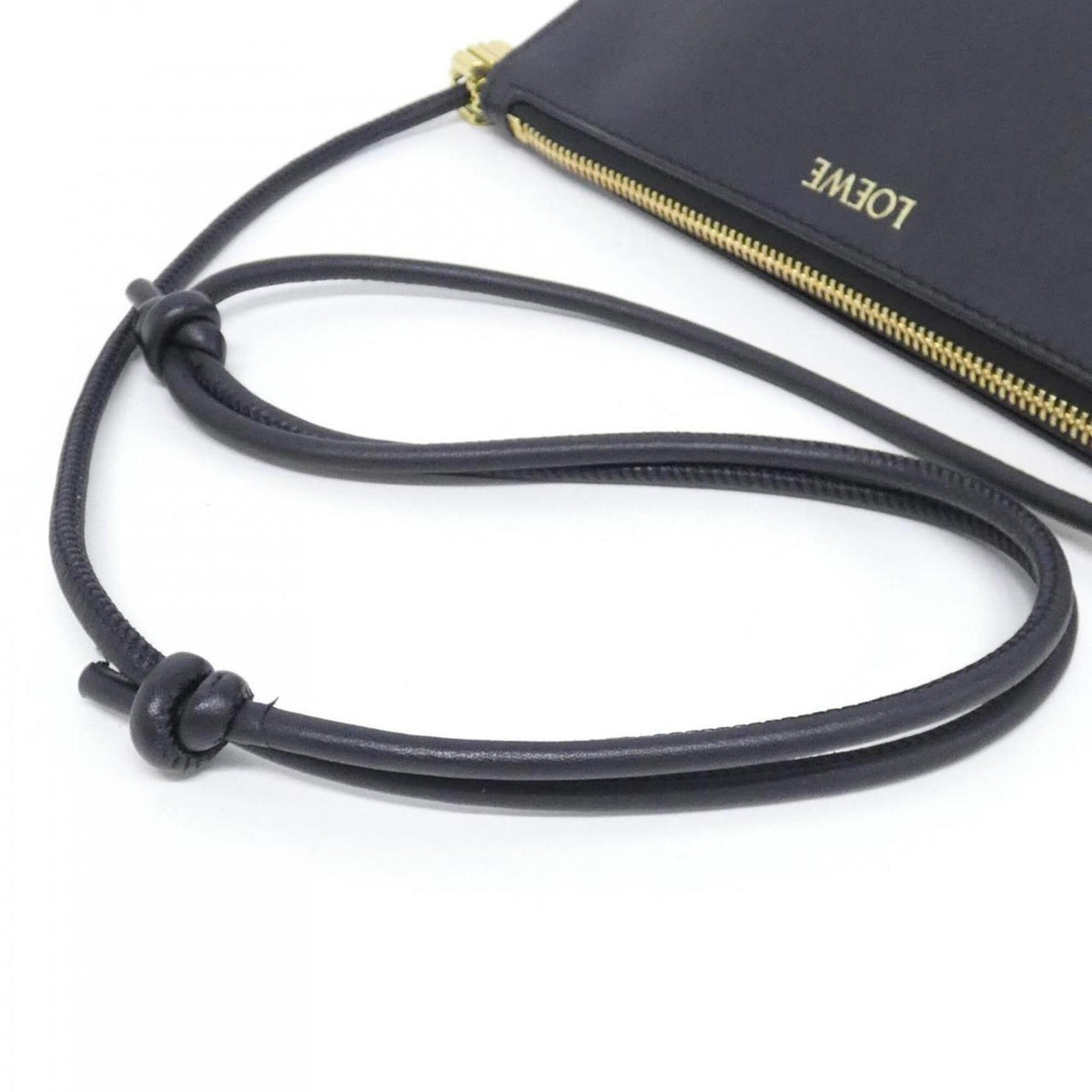 Loewe Black Leather Handbag Pouch Shoulder Bag (Pre-Owned)
