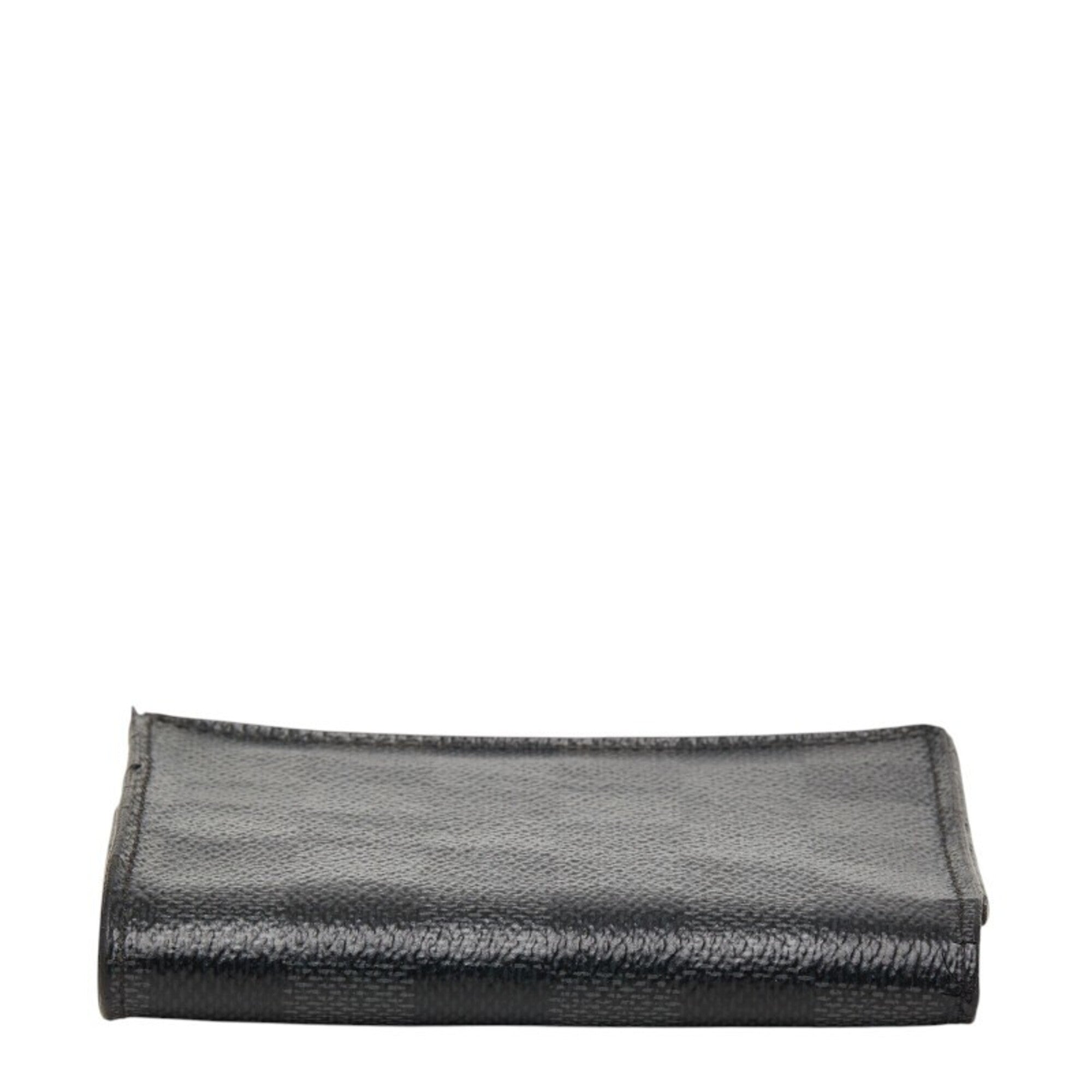 Louis Vuitton Damier Graphite Black Gray Pvc Leather Wallet (Bi-Fold) (Pre-Owned)