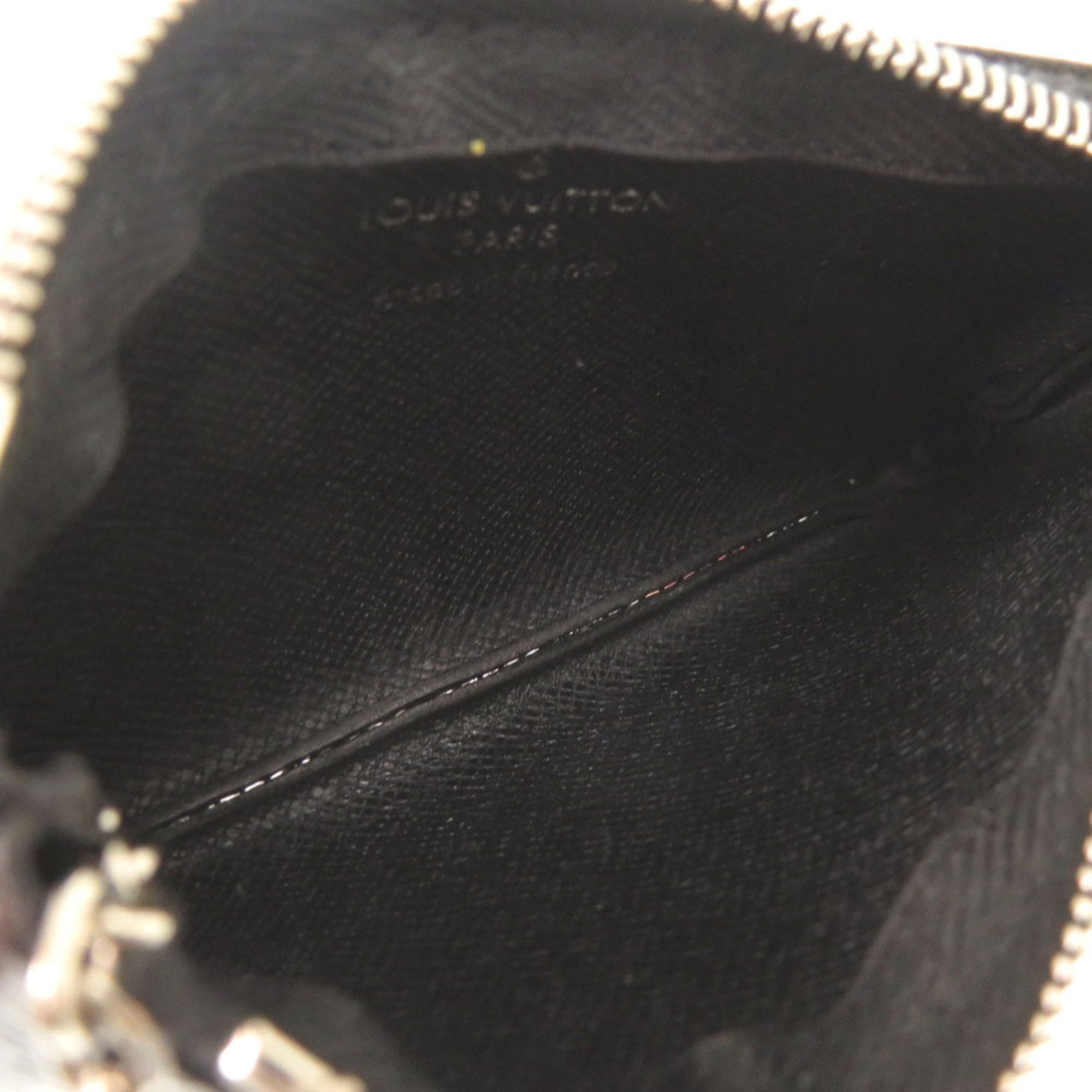 Louis Vuitton Black Damier Graphite Damier Graphite Canvas Coin Purse/Coin Case (Pre-Owned)