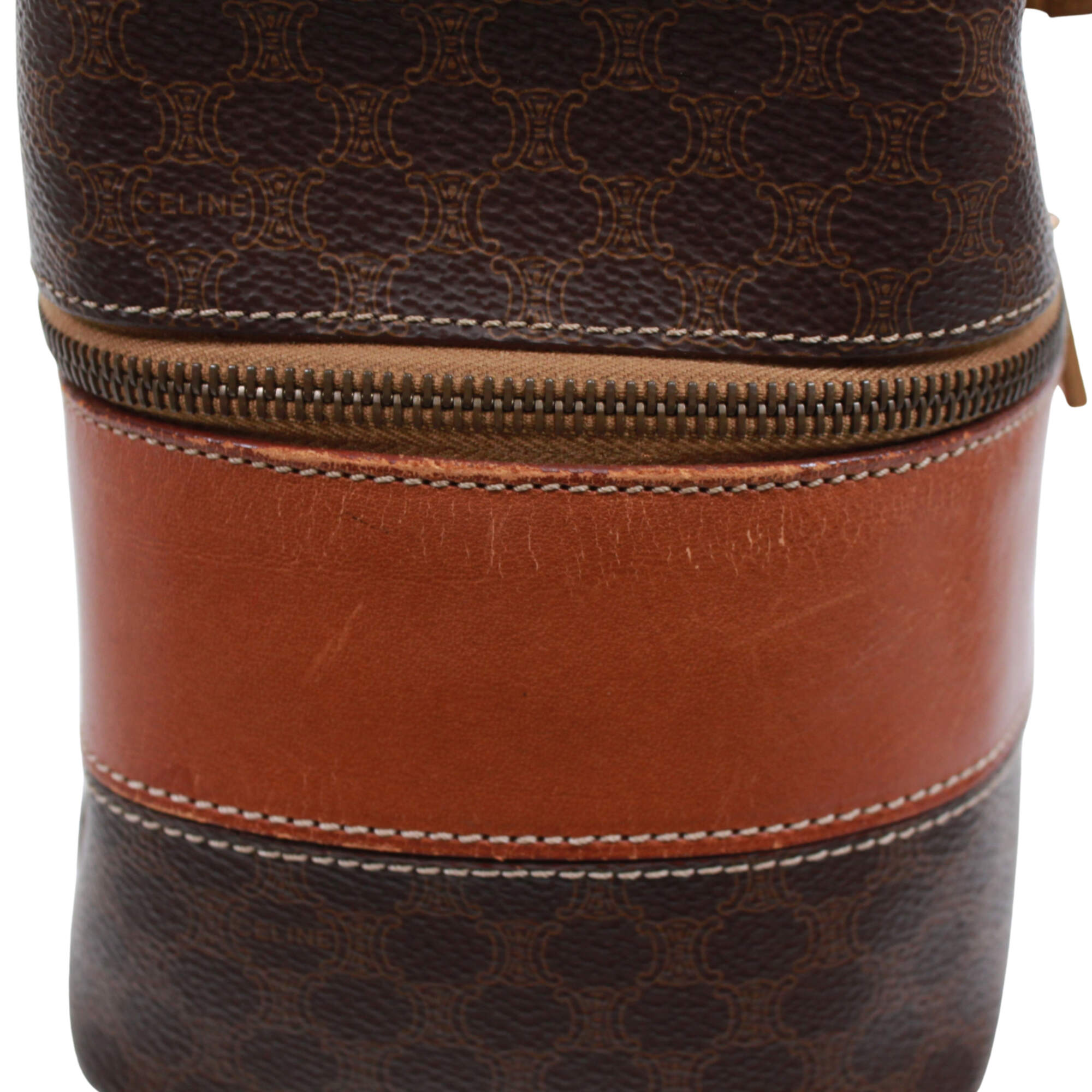 Celine Brown Pvc Handbag (Pre-Owned)