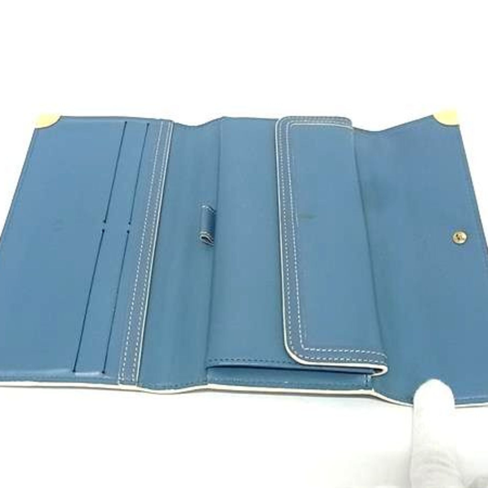 Louis Vuitton Suhali Blue Suhali Leather Coin Purse/Coin Case (Pre-Owned)