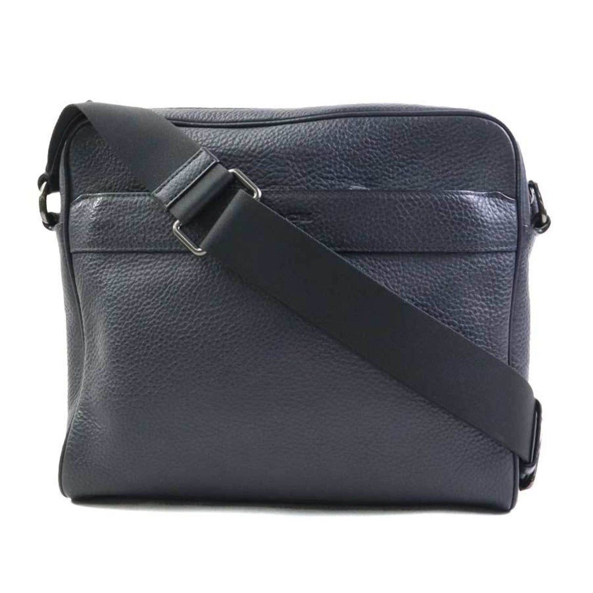 Coach Charcoal Gray Leather Shoulder Bag (Pre-Owned)