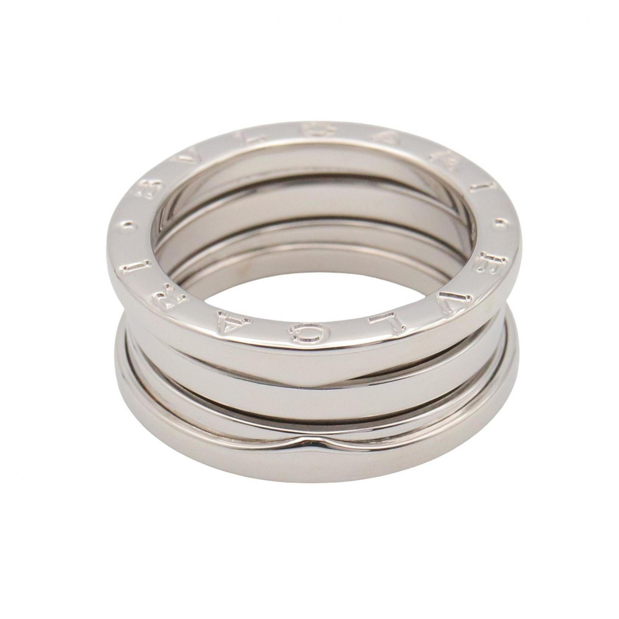 Bvlgari Silver White Gold (18K) Band Ring (Pre-Owned)