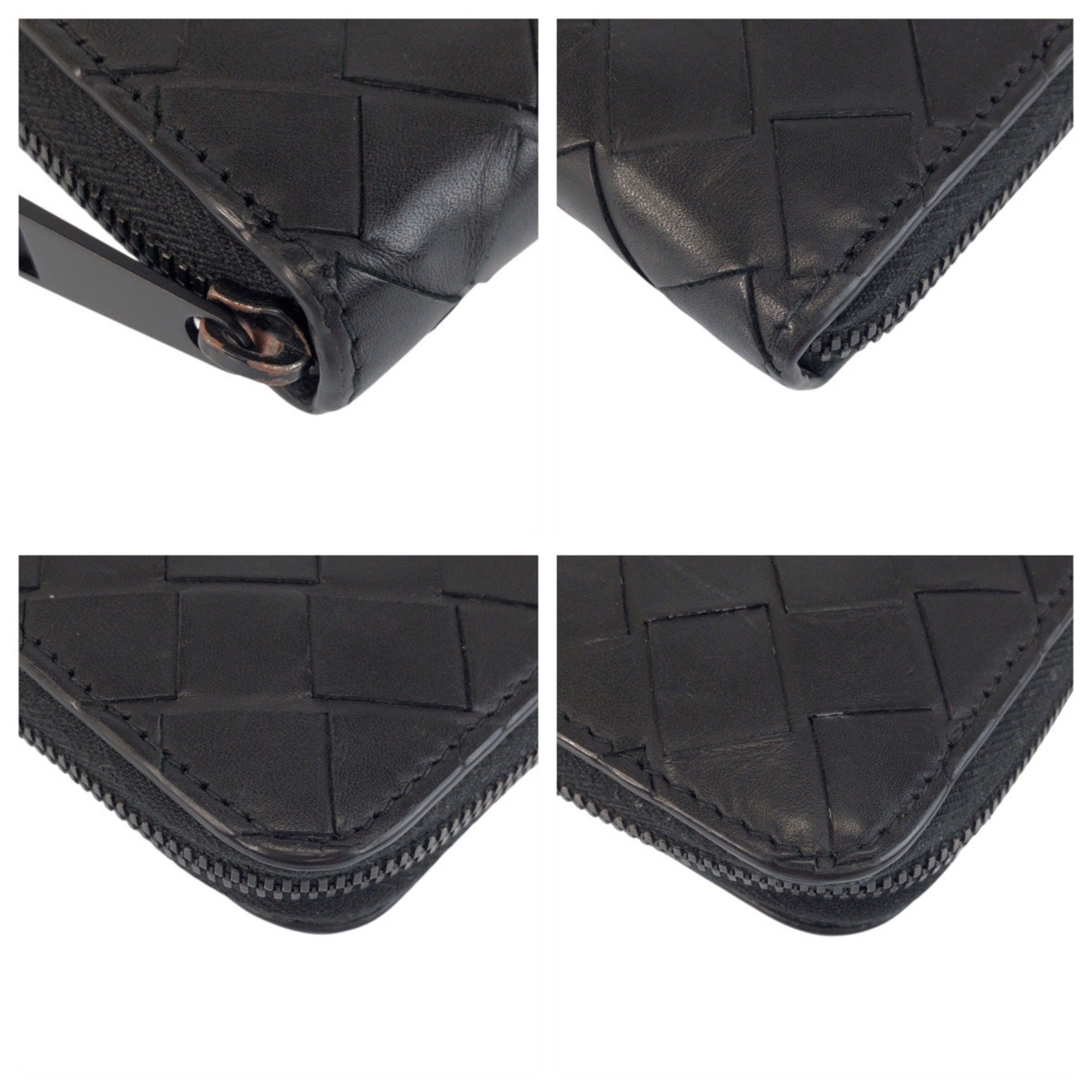 Bottega Veneta Black Intrecciato Wallet (Bi-Fold) (Pre-Owned)