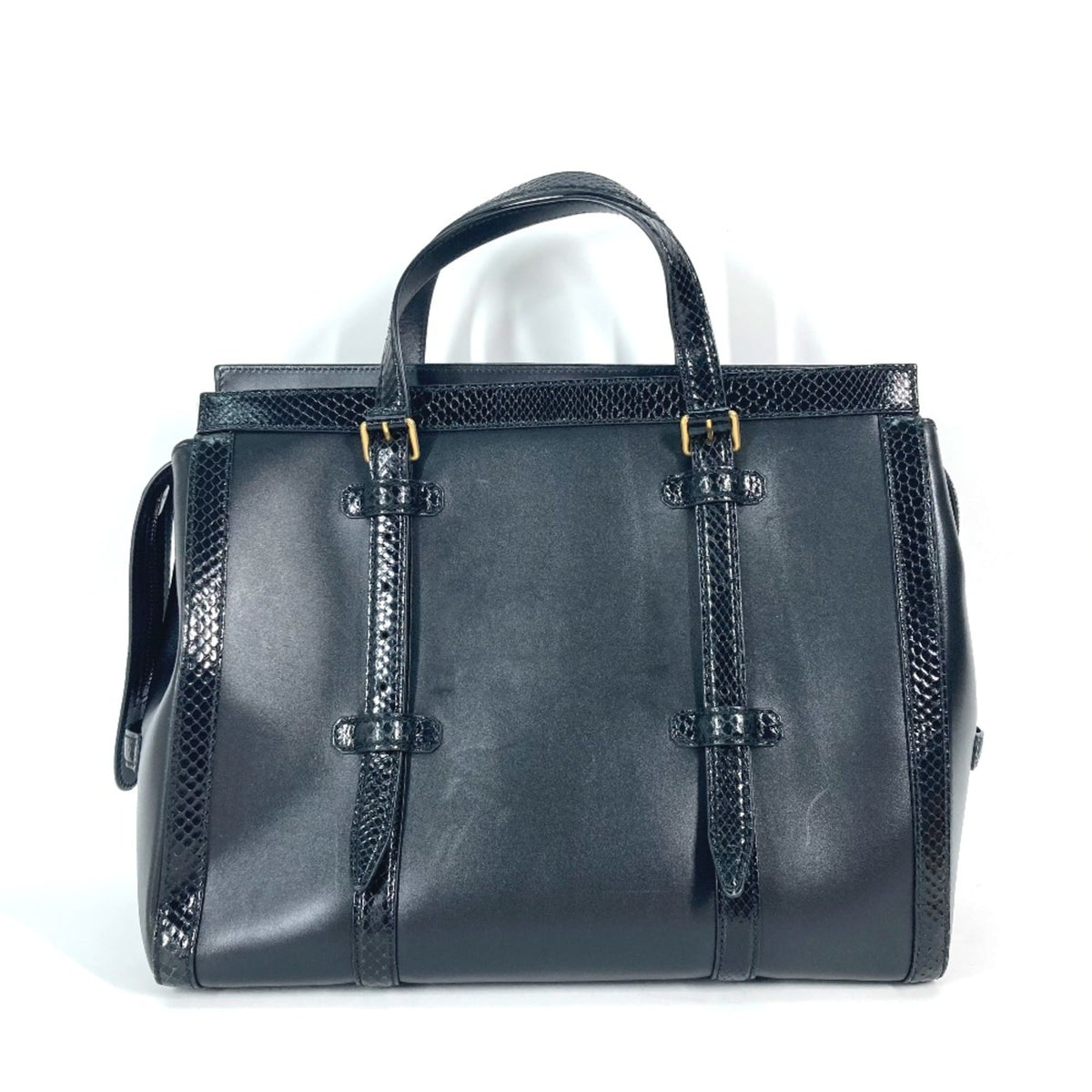 Gucci Black Leather Handbag (Pre-Owned)