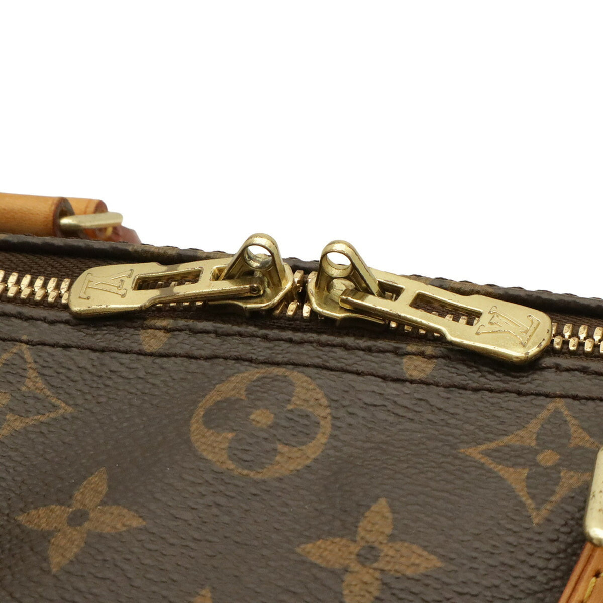 Louis Vuitton Brown Monogram White Monogram Boston Bag Handbag Shoulder Bag (Pre-Owned)