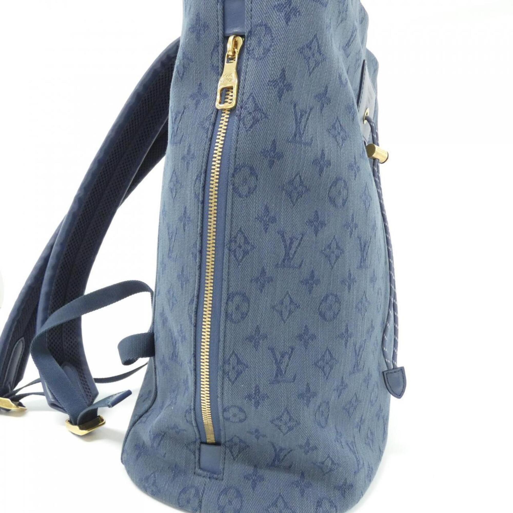 Louis Vuitton Navy Denim Backpack (Pre-Owned)