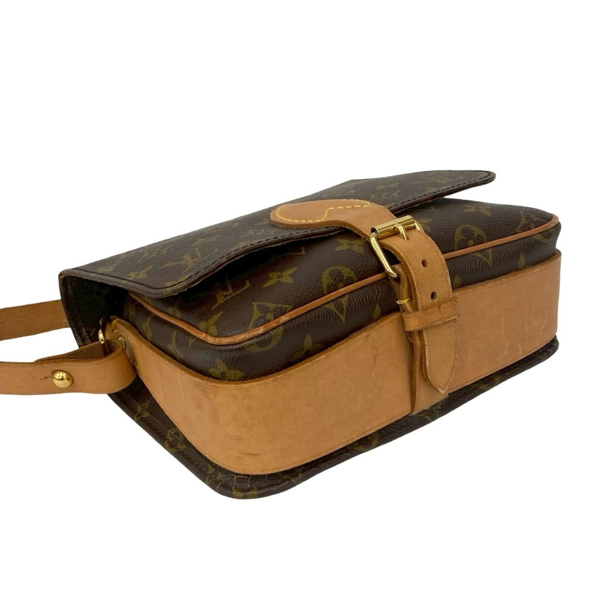 Louis Vuitton Brown Leather Pvc Pochette Shoulder Bag (Pre-Owned)