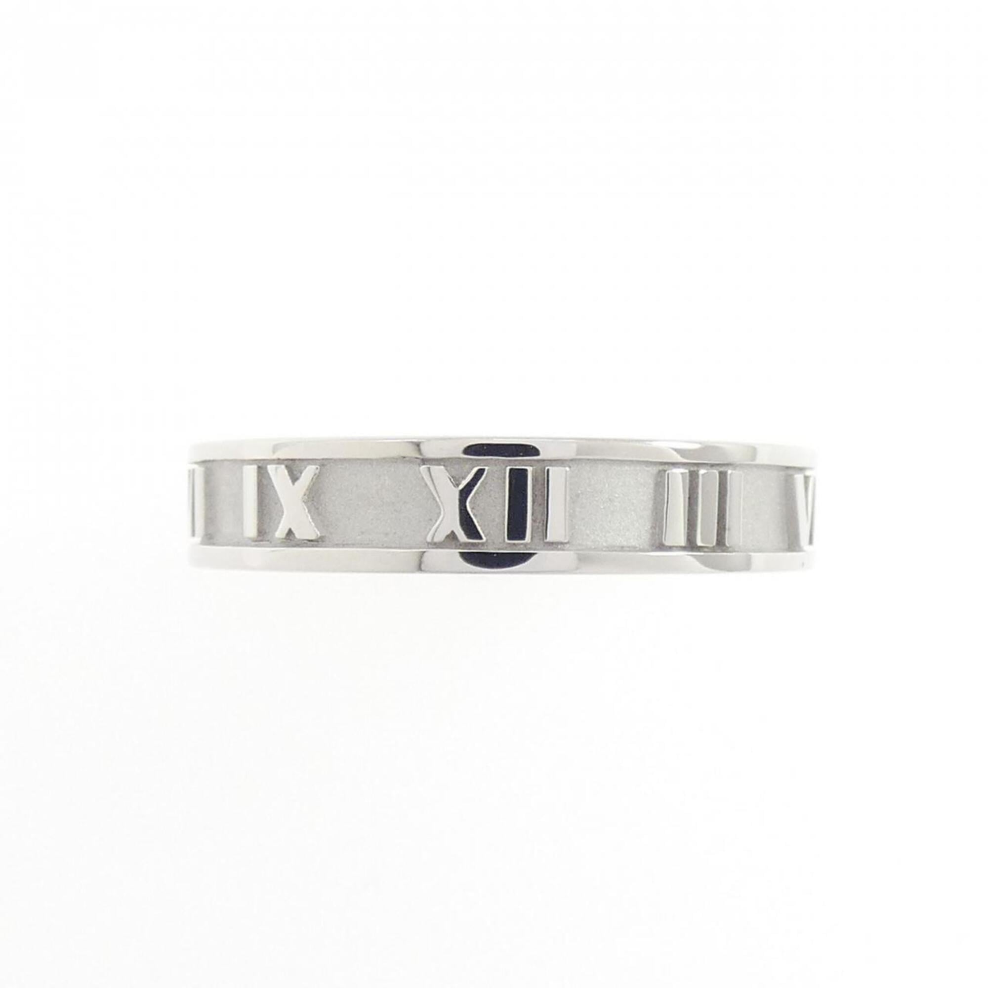 Tiffany Atlas White Gold (18K) Band Ring (Pre-Owned)